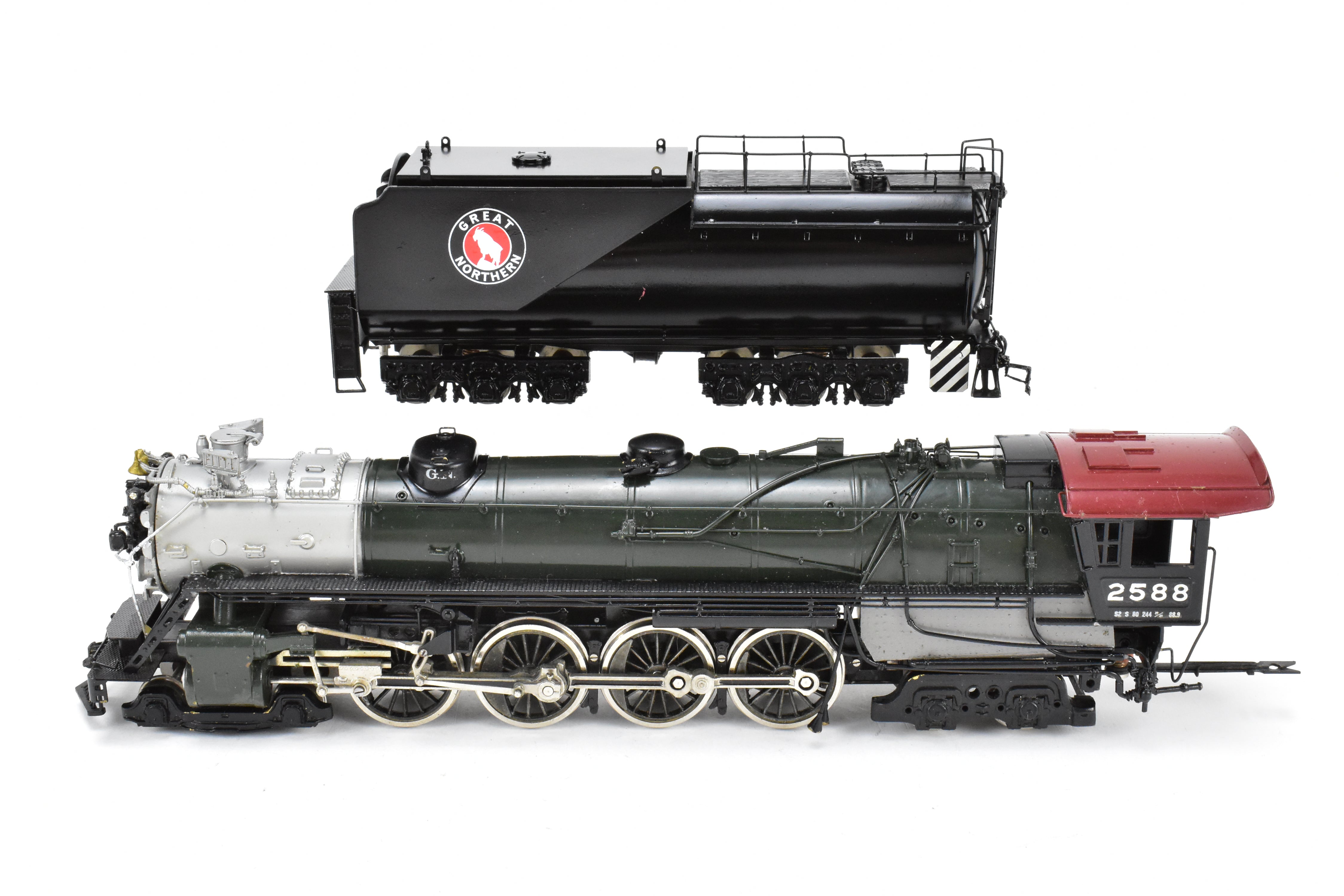 1976 HO Brass Tenshodo GN Crown Series Great Northern 4-8-4 S-2 FP No. 2588