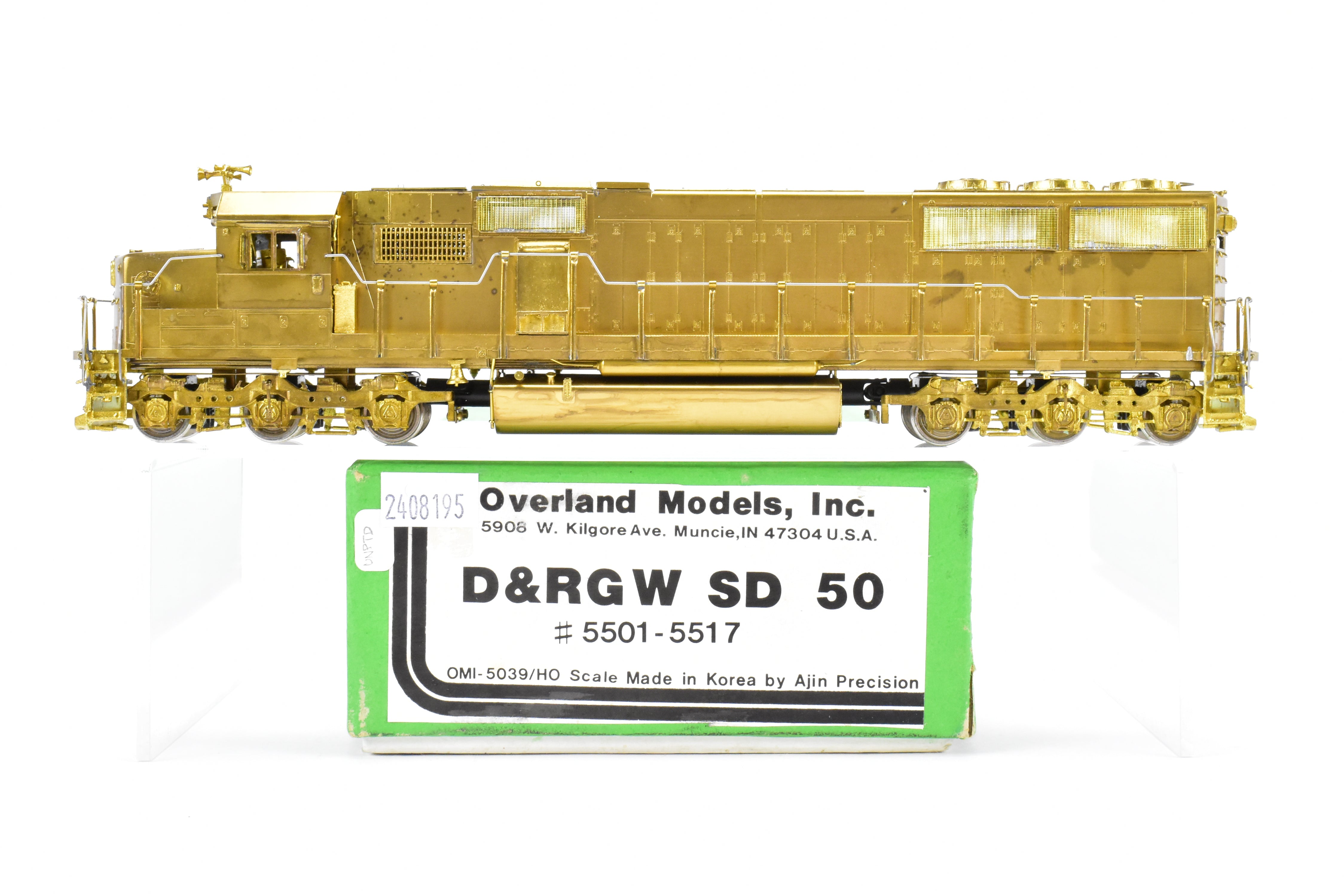 HO Brass OMI D&RGW EMD SD - 50 Unpainted Model by Overland Models Inc.