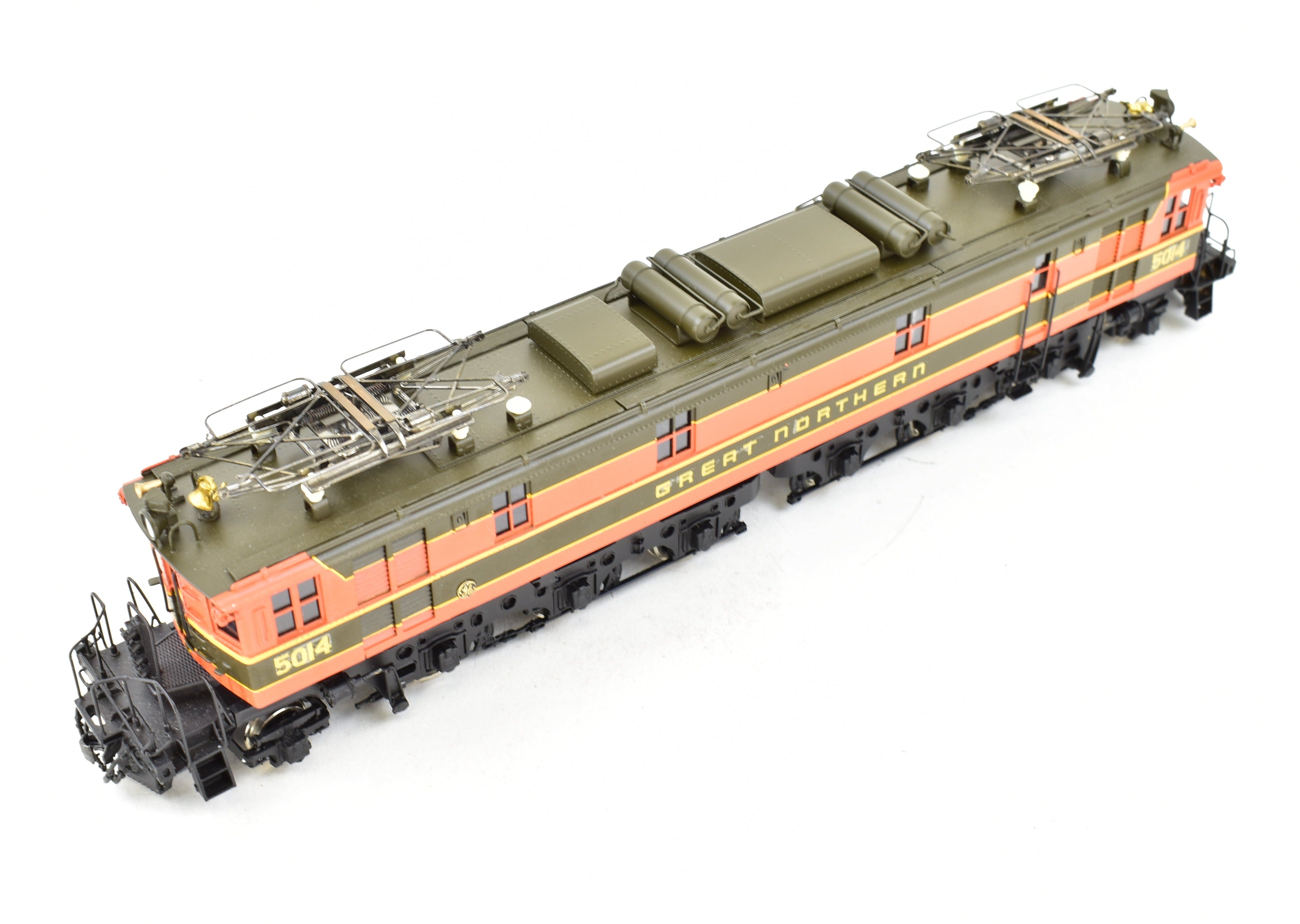 HO Scale Brass Tenshodo GN - Great Northern Y - 1 Electric Locomotive Model from 1978 - 1980 Run in FP Empire Builder Scheme No. 5014