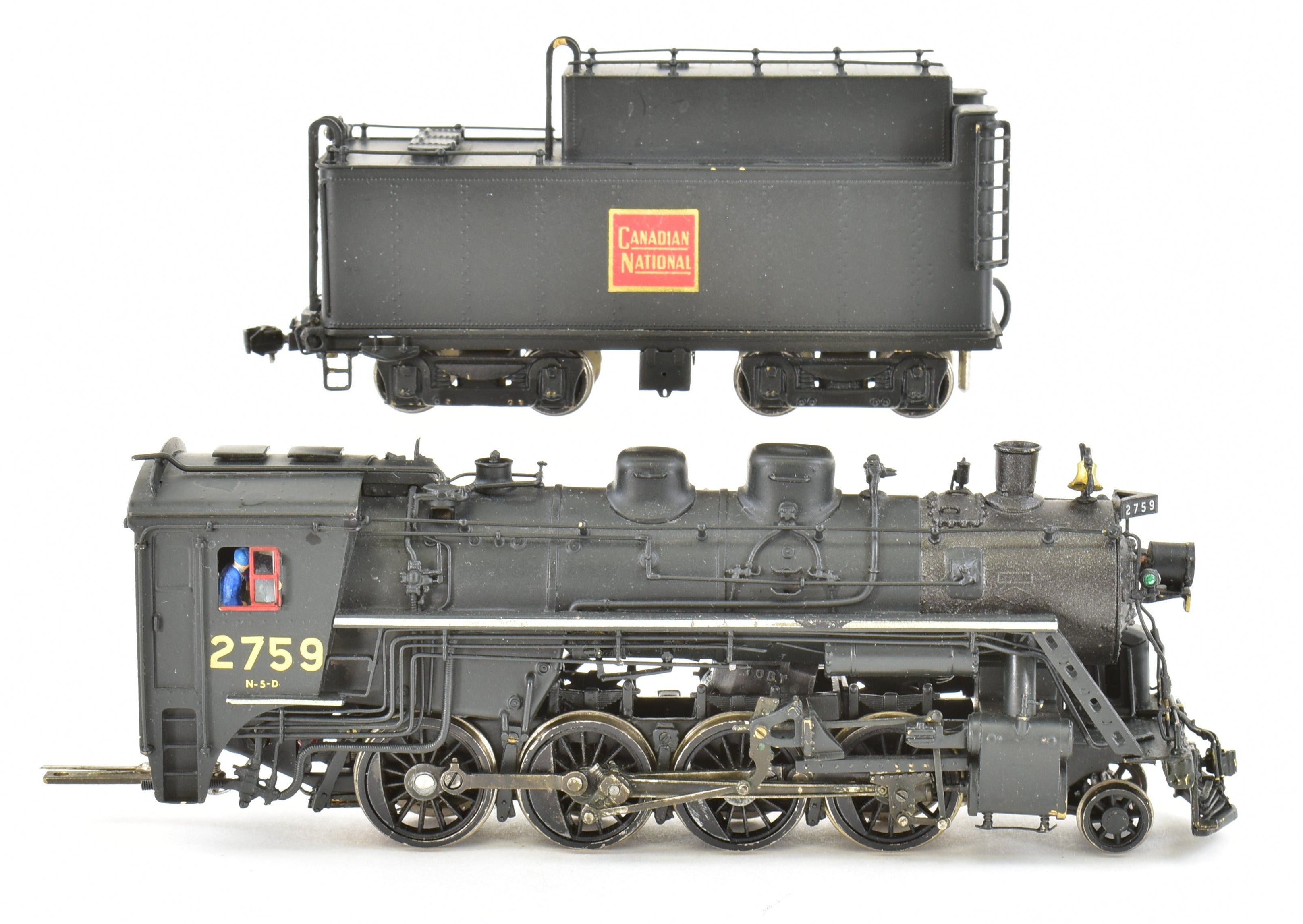 HO Brass Van Hobbies CNR N5d 2-8-0 Consolidation Model in Fair Condition