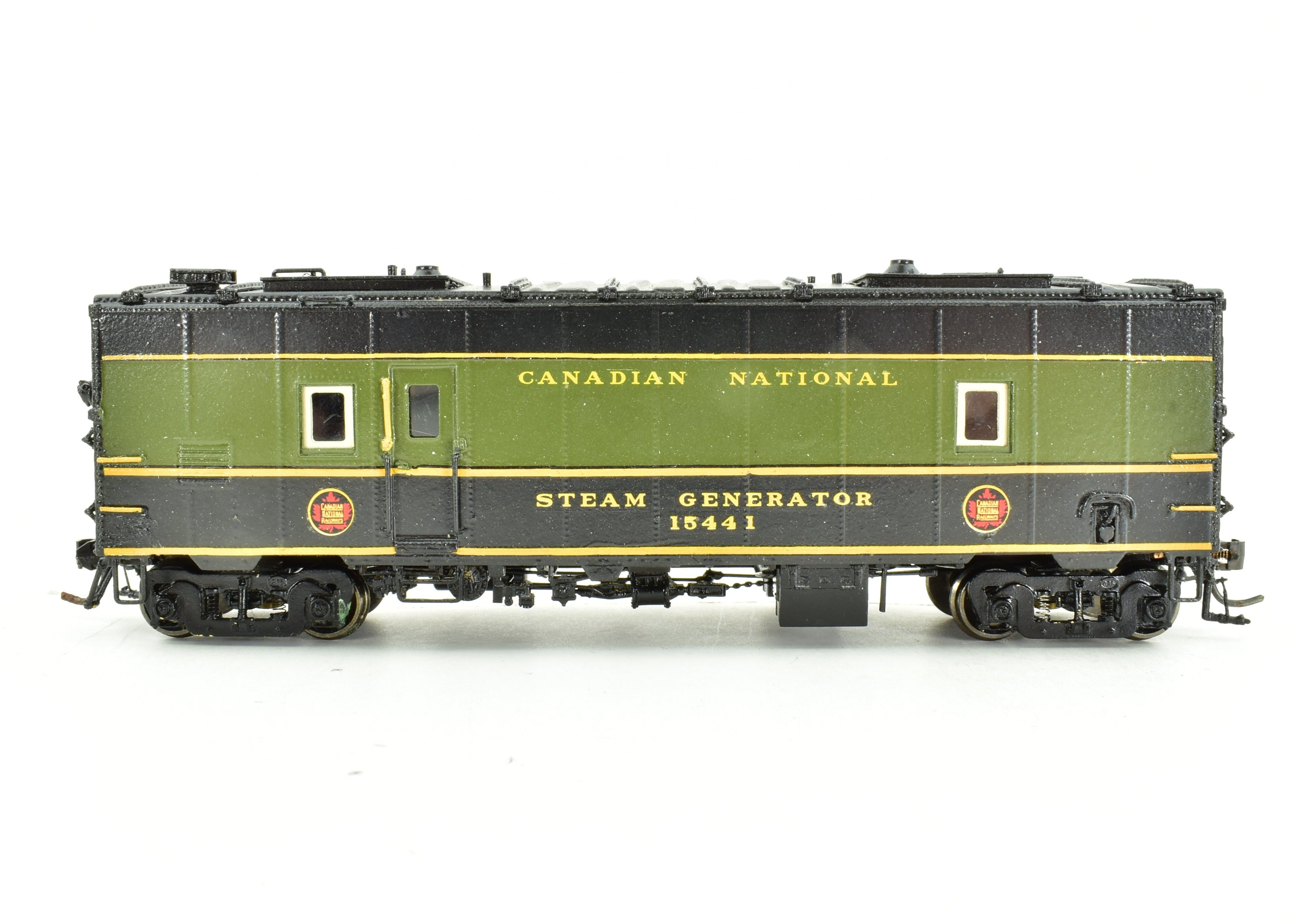 HO Scale Brass OMI - Overland Models, Inc. Custom - Painted Steam Heater Car for Canadian National Railway (CNR)