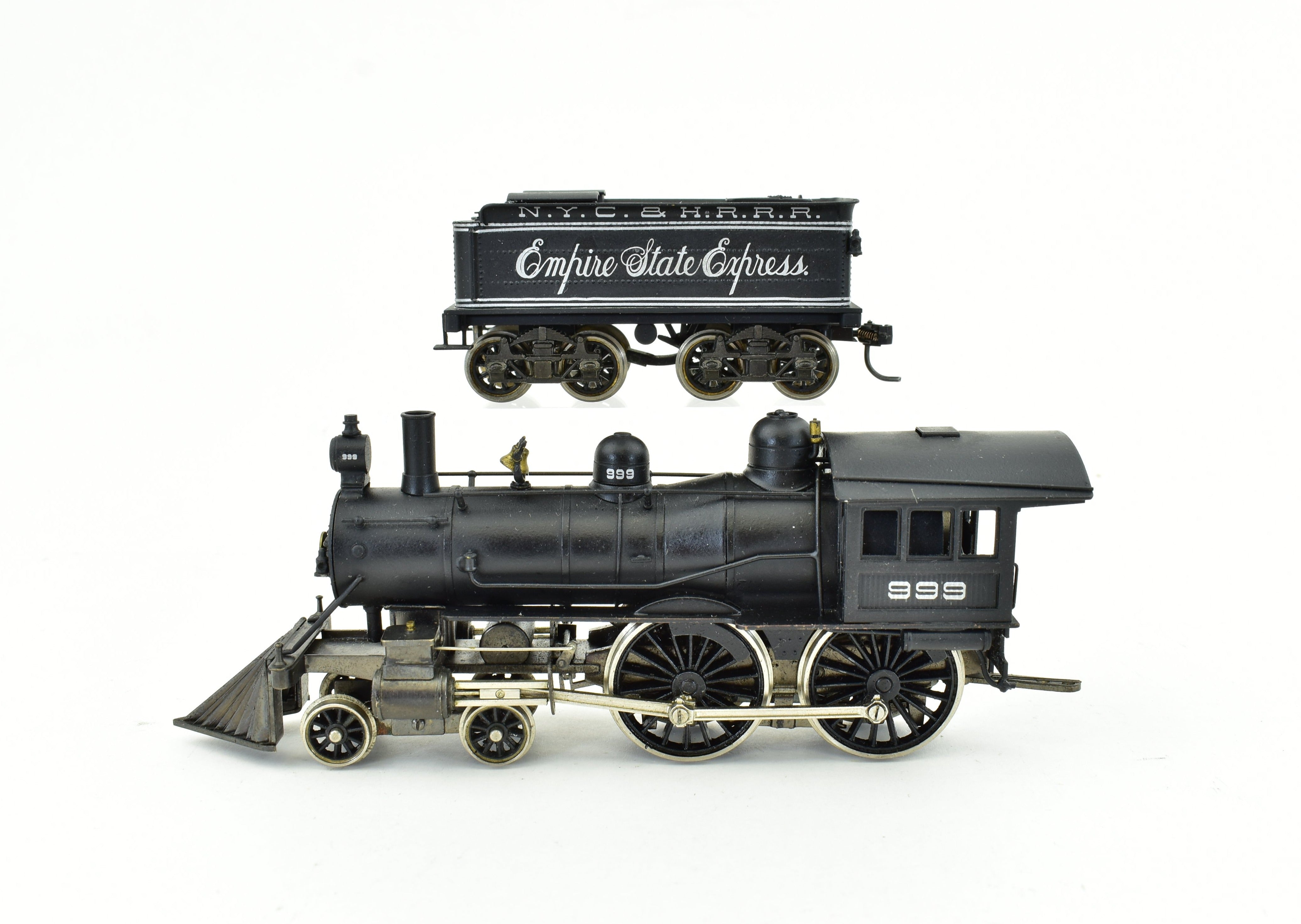 HO Scale Brass Model Train - Ken Kidder's New York Central Buchanan Type 4-4-0 Custom Painted NYC&HRRR #999, a Rare Collectible