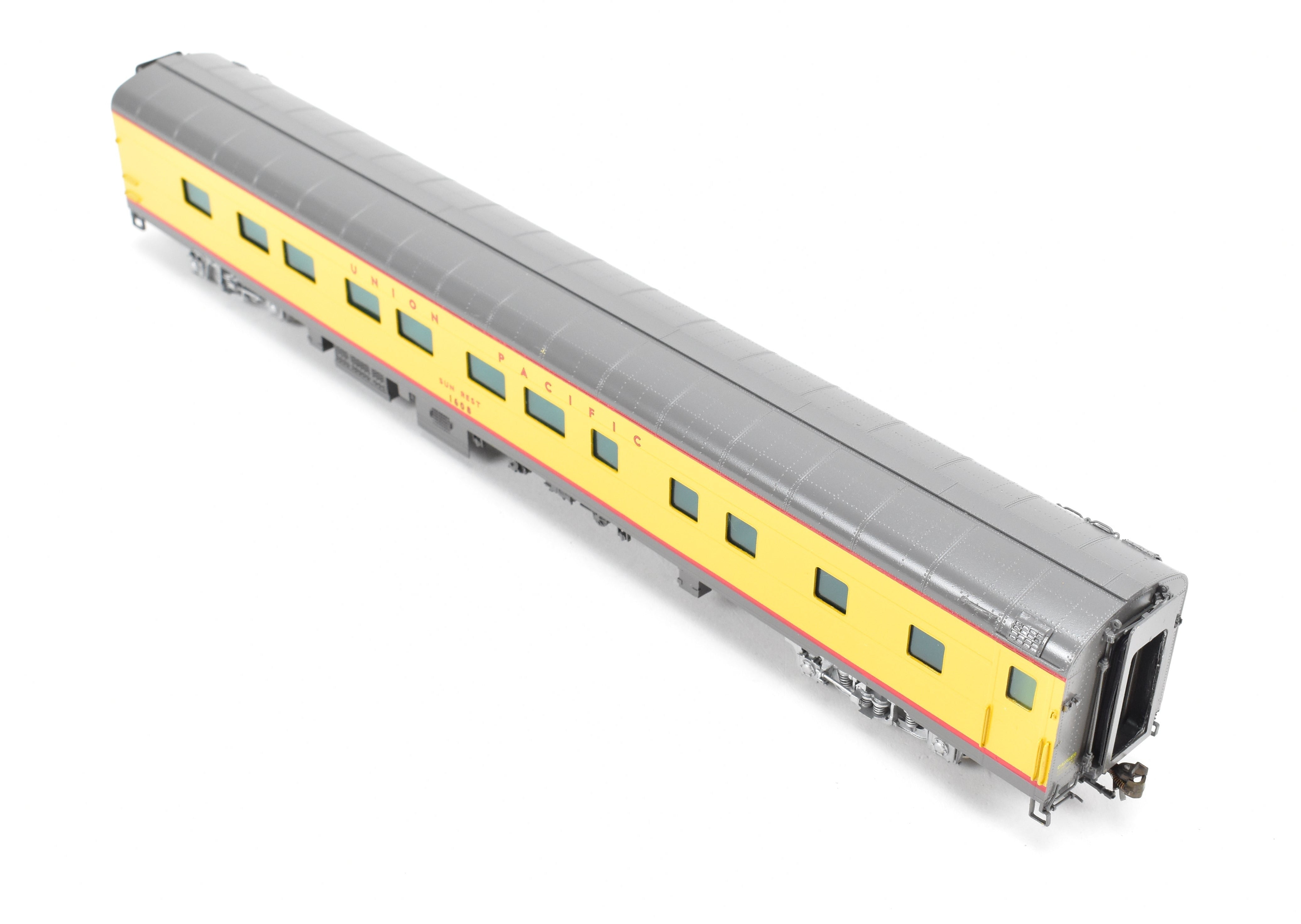 HO Scale Brass Model Train - Union Pacific Sun Series 11 - Bedroom Sleeper Car C/P #1608 by Wasatch Model Co.