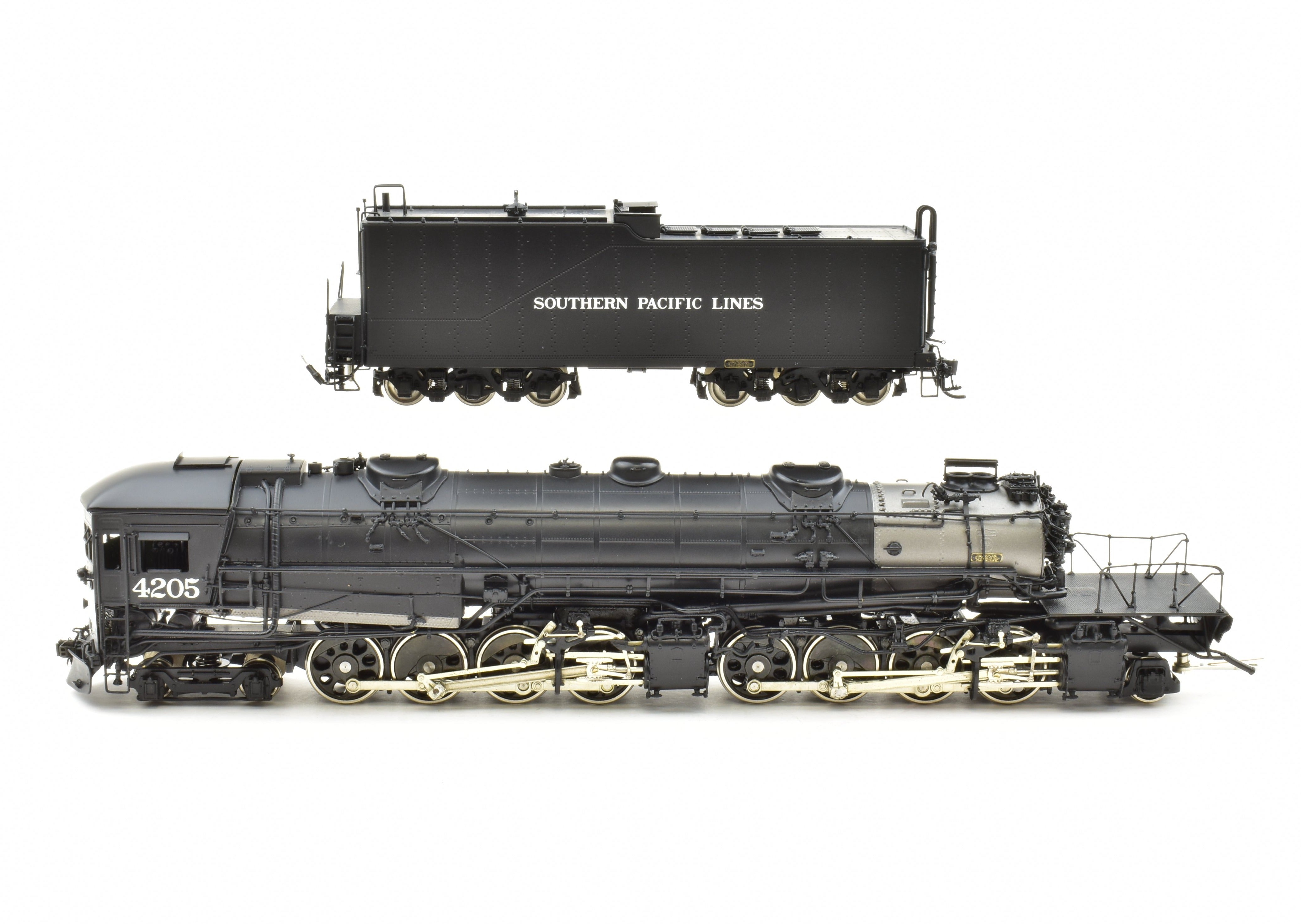 HO Scale Brass Key Imports Southern Pacific AC - 10 4 - 8 - 8 - 2 Cab Forward Locomotive #4205
