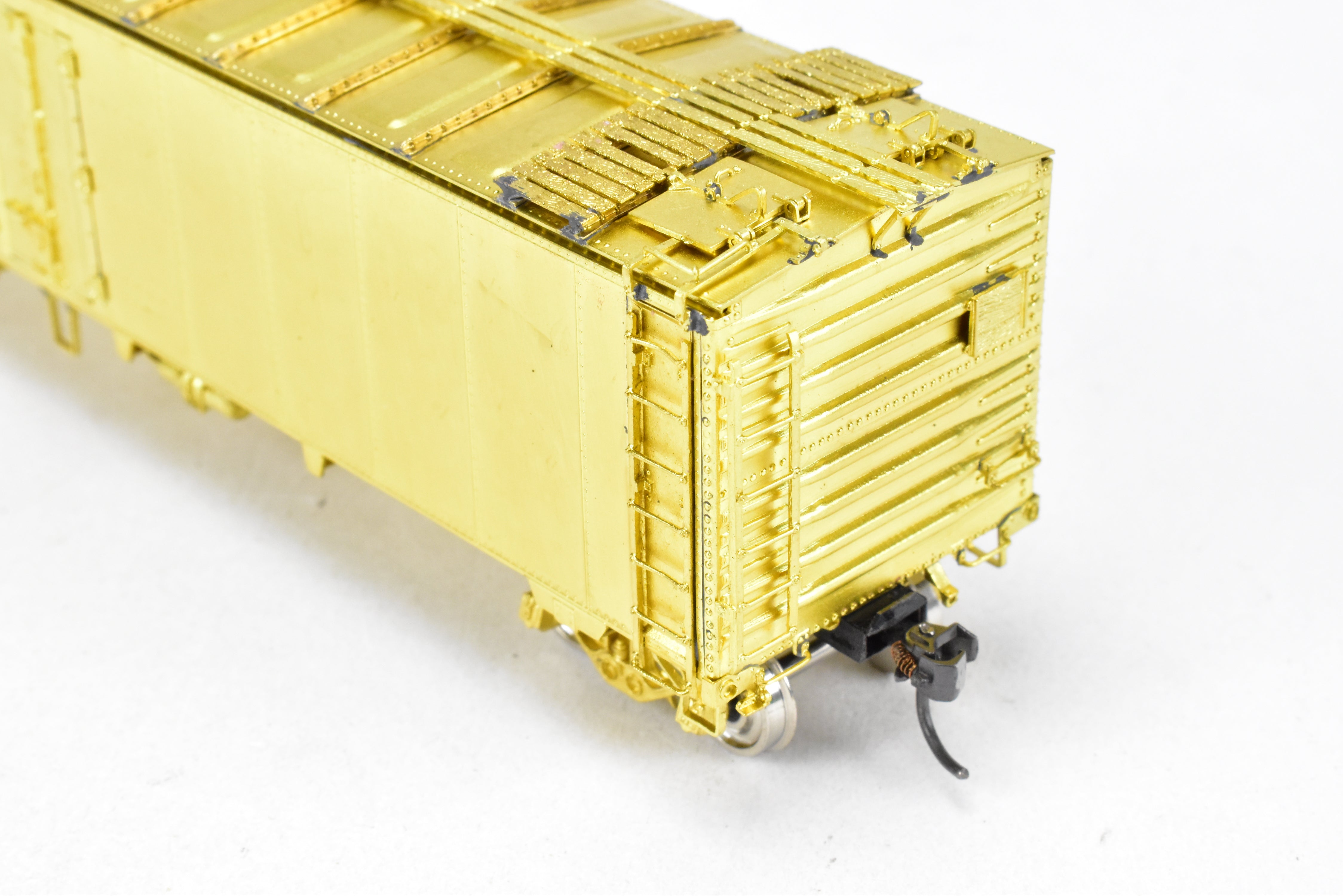 HO Brass OMI ATSF - Santa Fe SFRD 50' Ice Bunker Steel Refrigerator Car, Excellent Condition