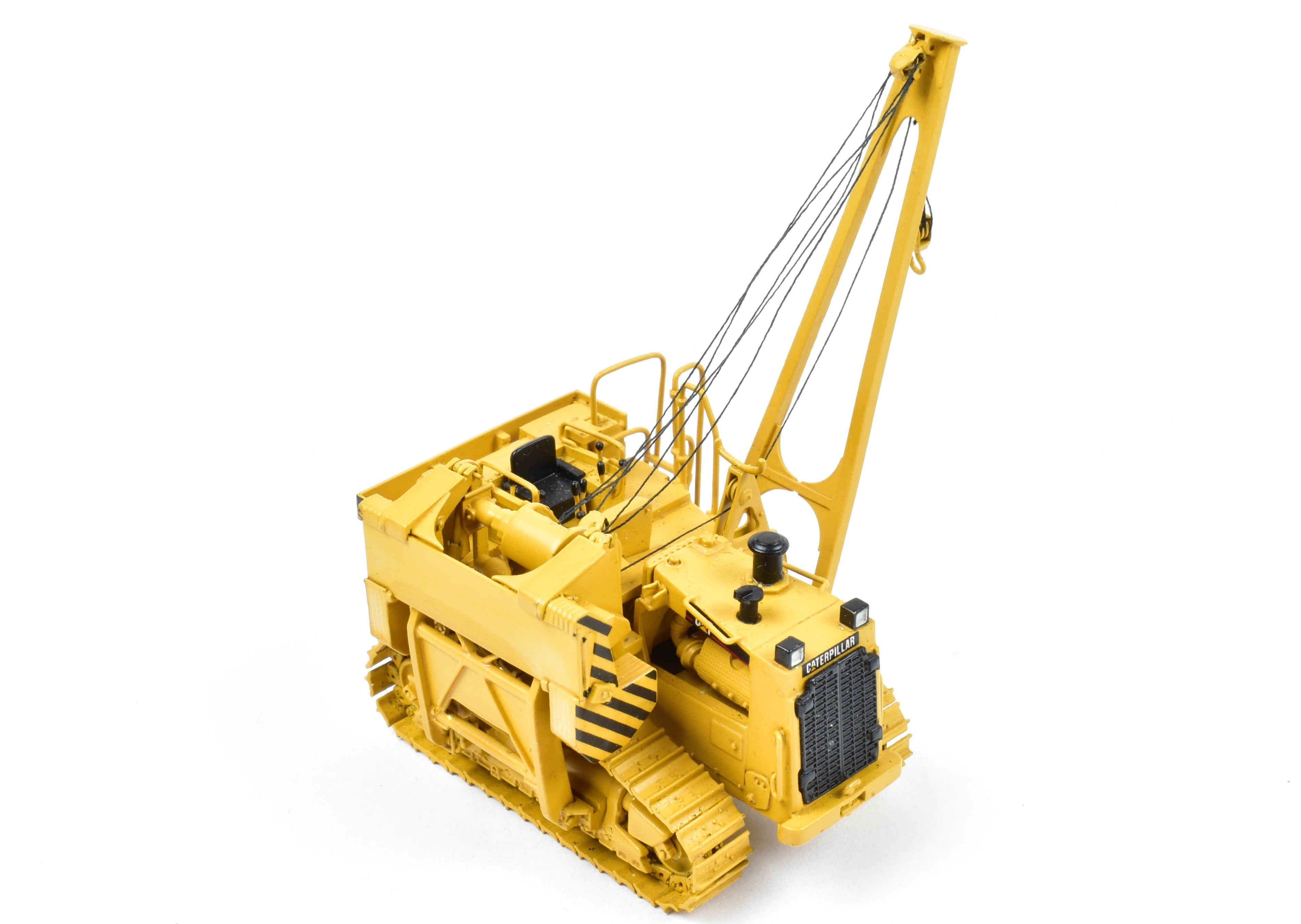 High - Quality HO Scale Brass Construction Model - Factory - Painted Caterpillar 583R Pipelayer by CON CCM Models