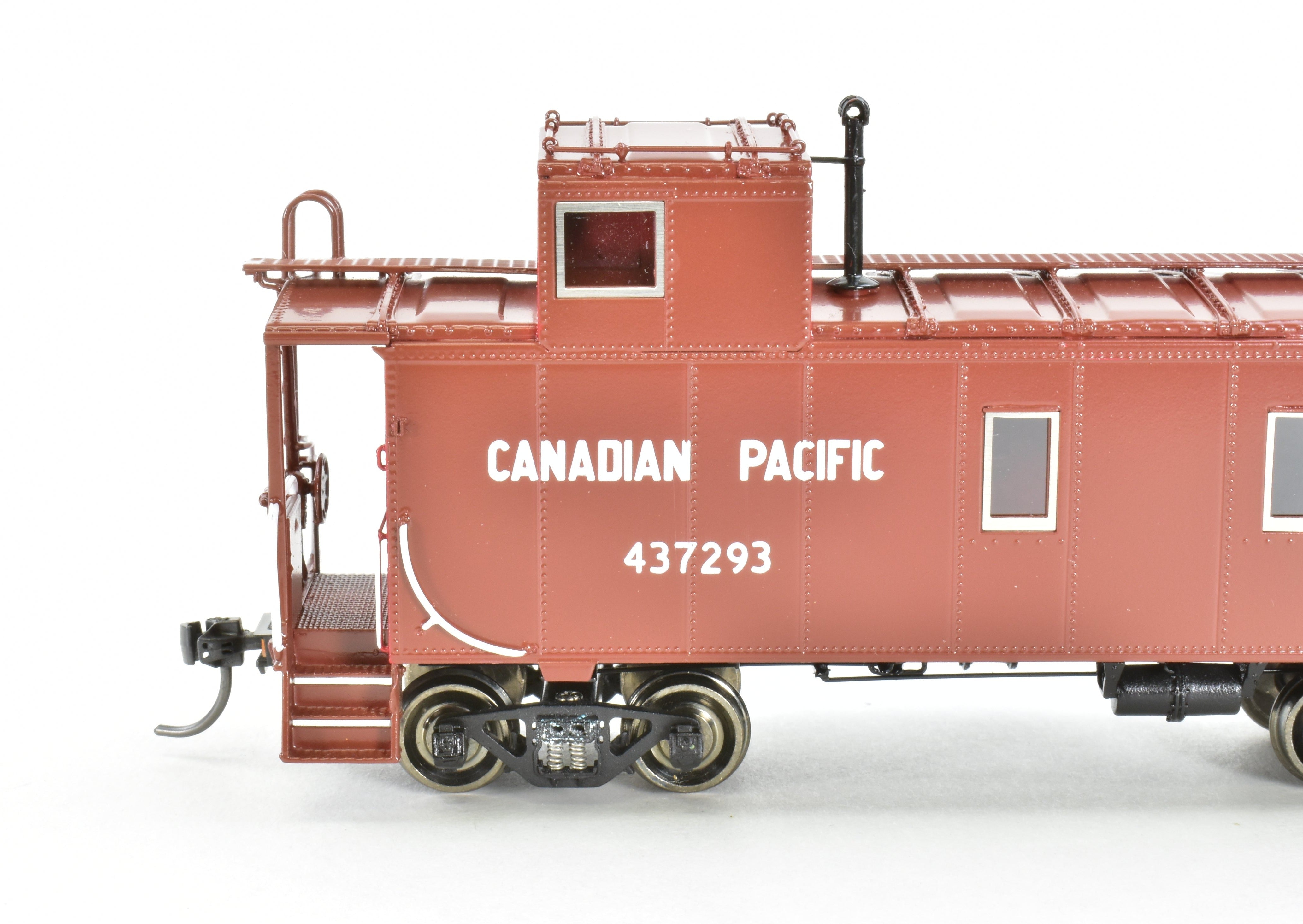 HO Scale Brass CPR Canadian Pacific Steel Caboose OMI #437293 Factory Painted