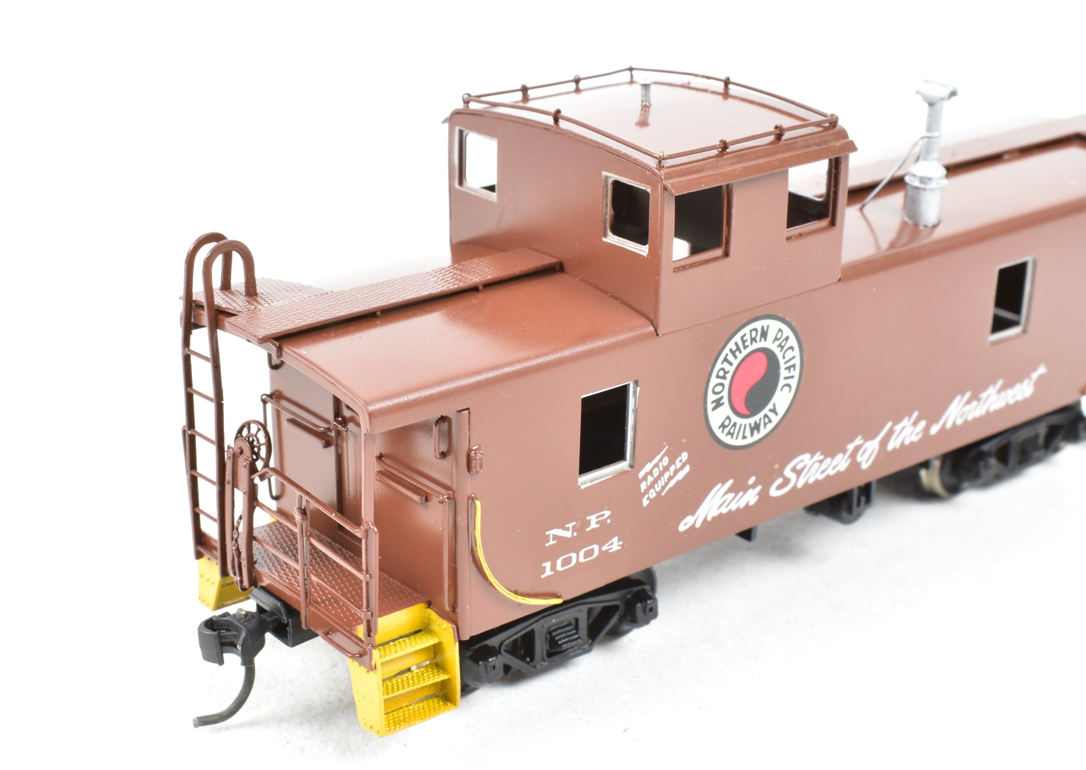 HO Scale Brass Model - Overland Models, Inc. (OMI) Northern Pacific Steel Caboose with Tall Cupola, CP No. 1004