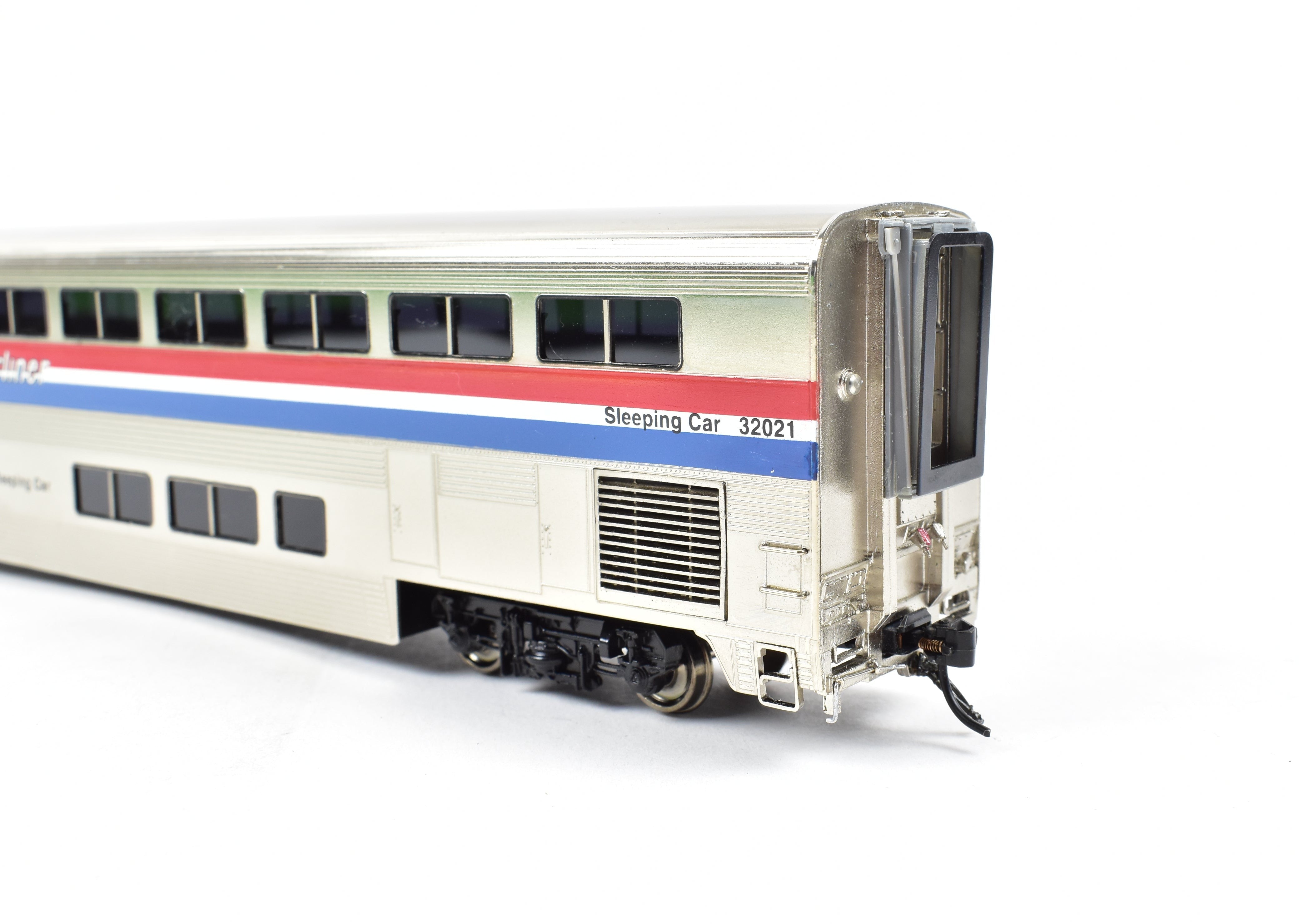 HO Scale Brass Amtrak Phase III Superliner Sleeping Car Model F/P #32021 by Overland Models, Inc. - A Collectible Train Replica
