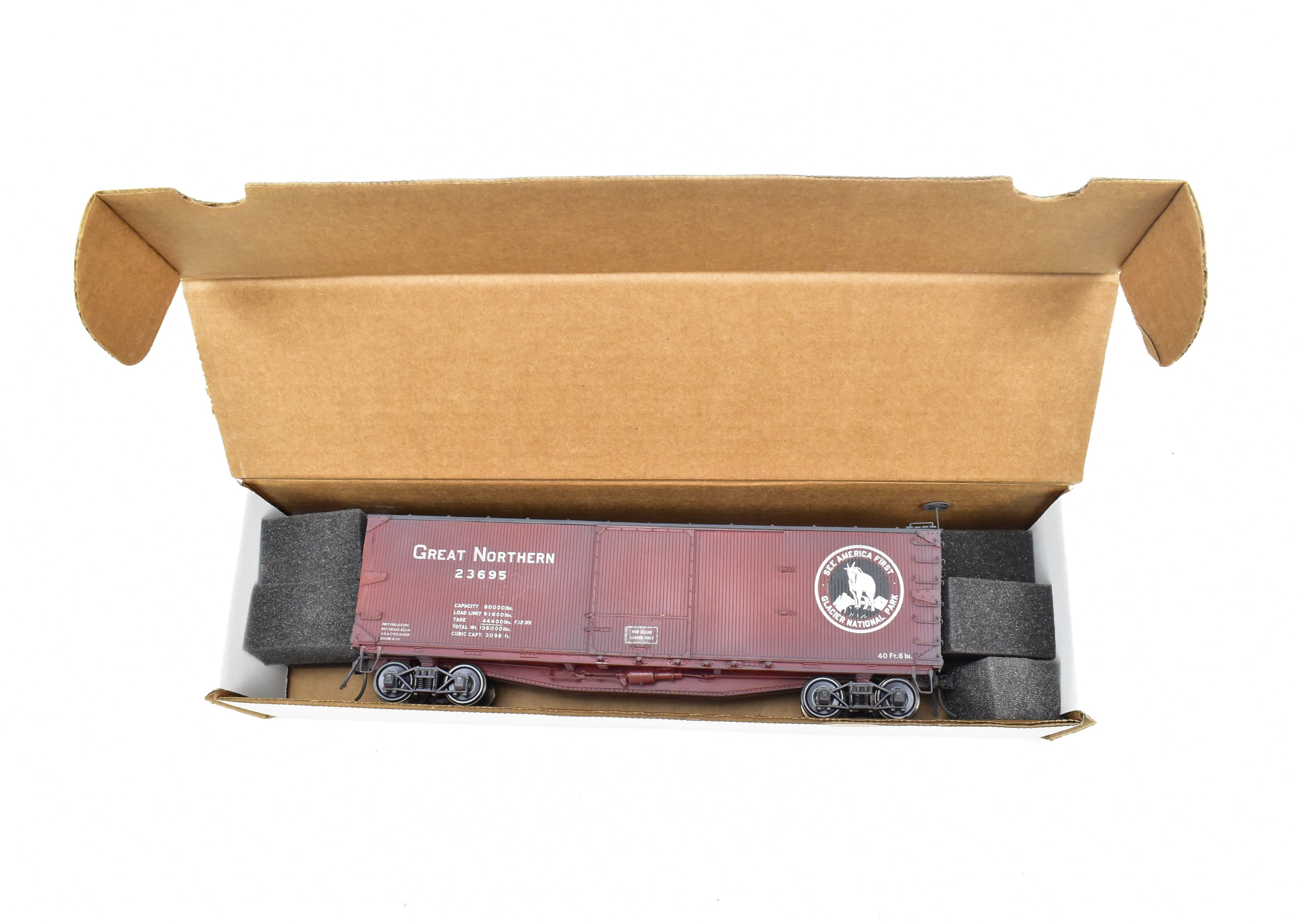 O Scale Chooch Ultra Scale GN Great Northern 40' USRA OB Wood Boxcar Pro-built #23695