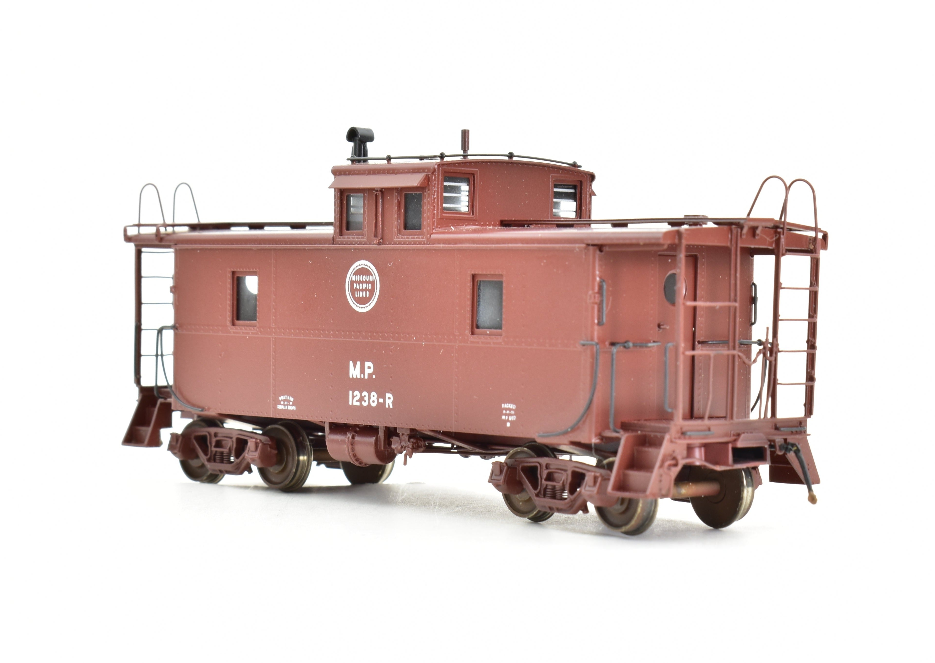 HO Scale Brass Model - Overland Models, Inc. Missouri Pacific Steel Caboose Magor Copy Built in 1951 with FP Radio Version