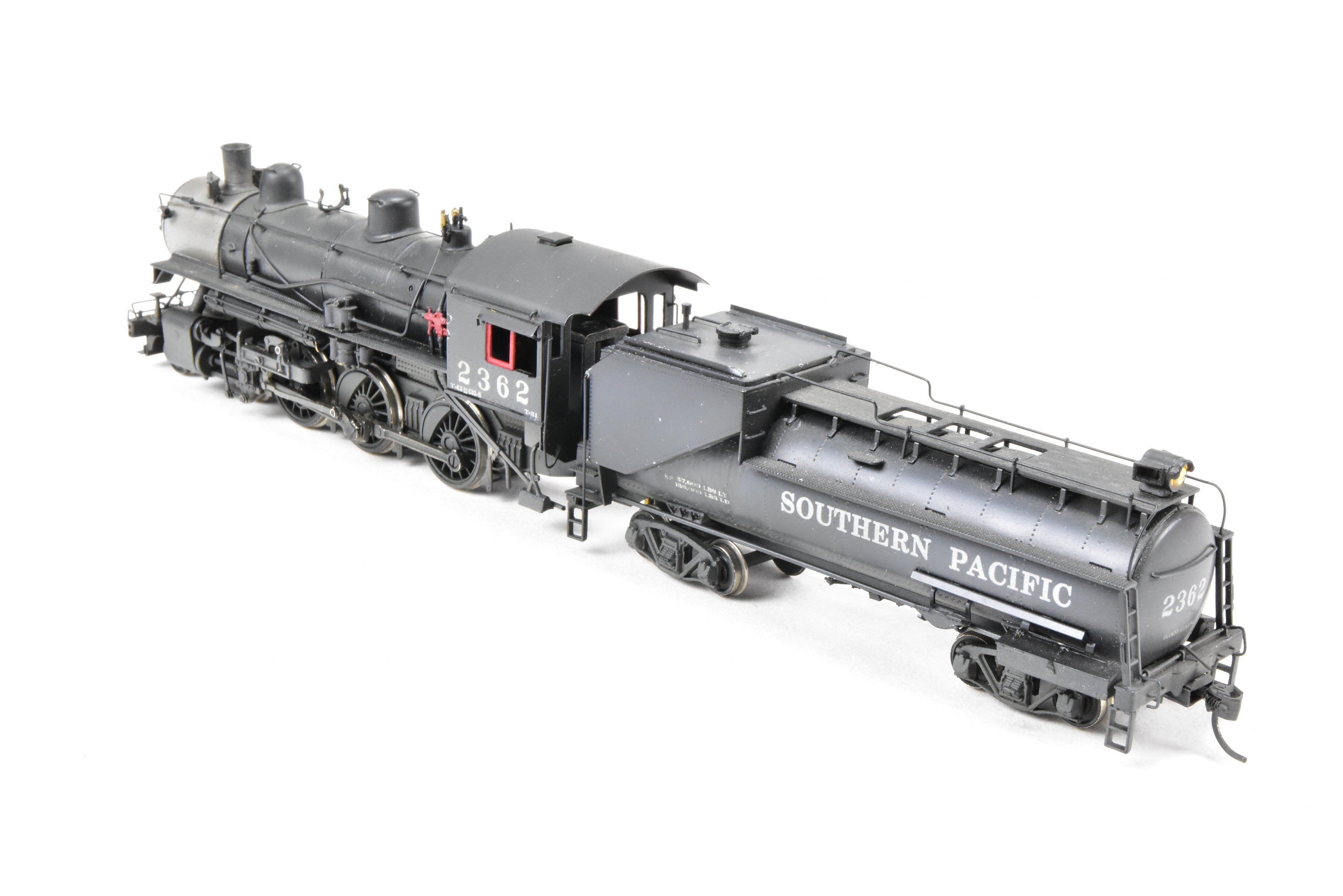 HO Scale Brass Steam Locomotive - Westside Model Co. Southern Pacific Class T - 31 4 - 6 - 0 CP #2362 with Weathered Finish