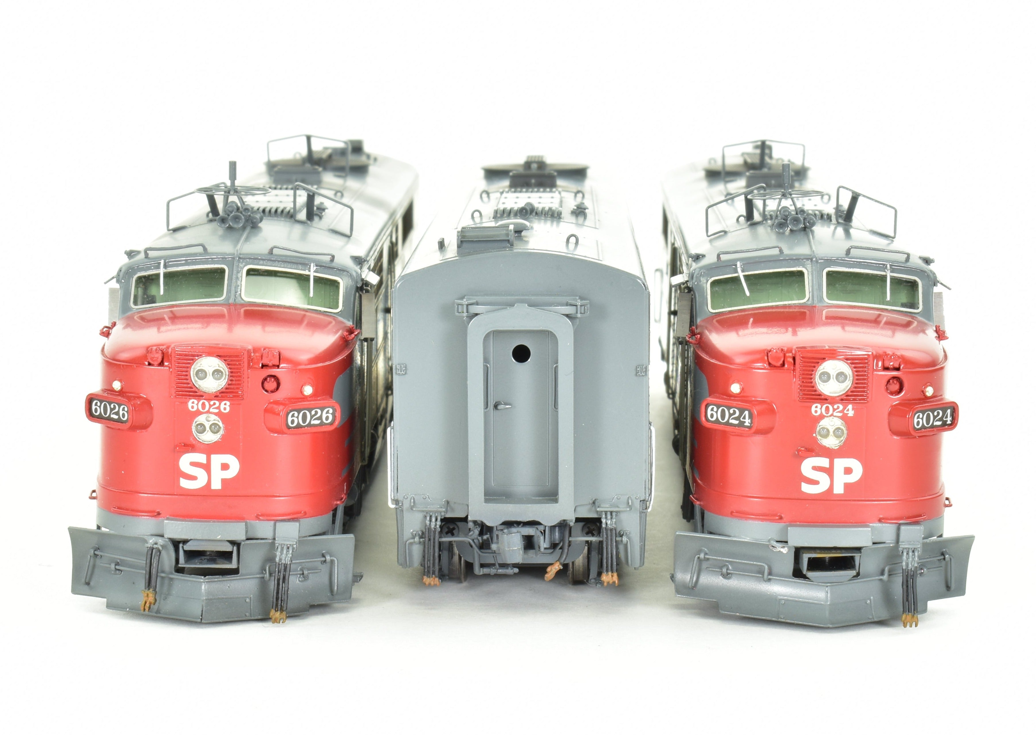 HO Scale Brass Locomotive Models - Overland Models Inc. Southern Pacific ALCO PA - 2/PB - 2/PA - 2 3 - Unit Set with Factory Painted Finish and DCC Functionality