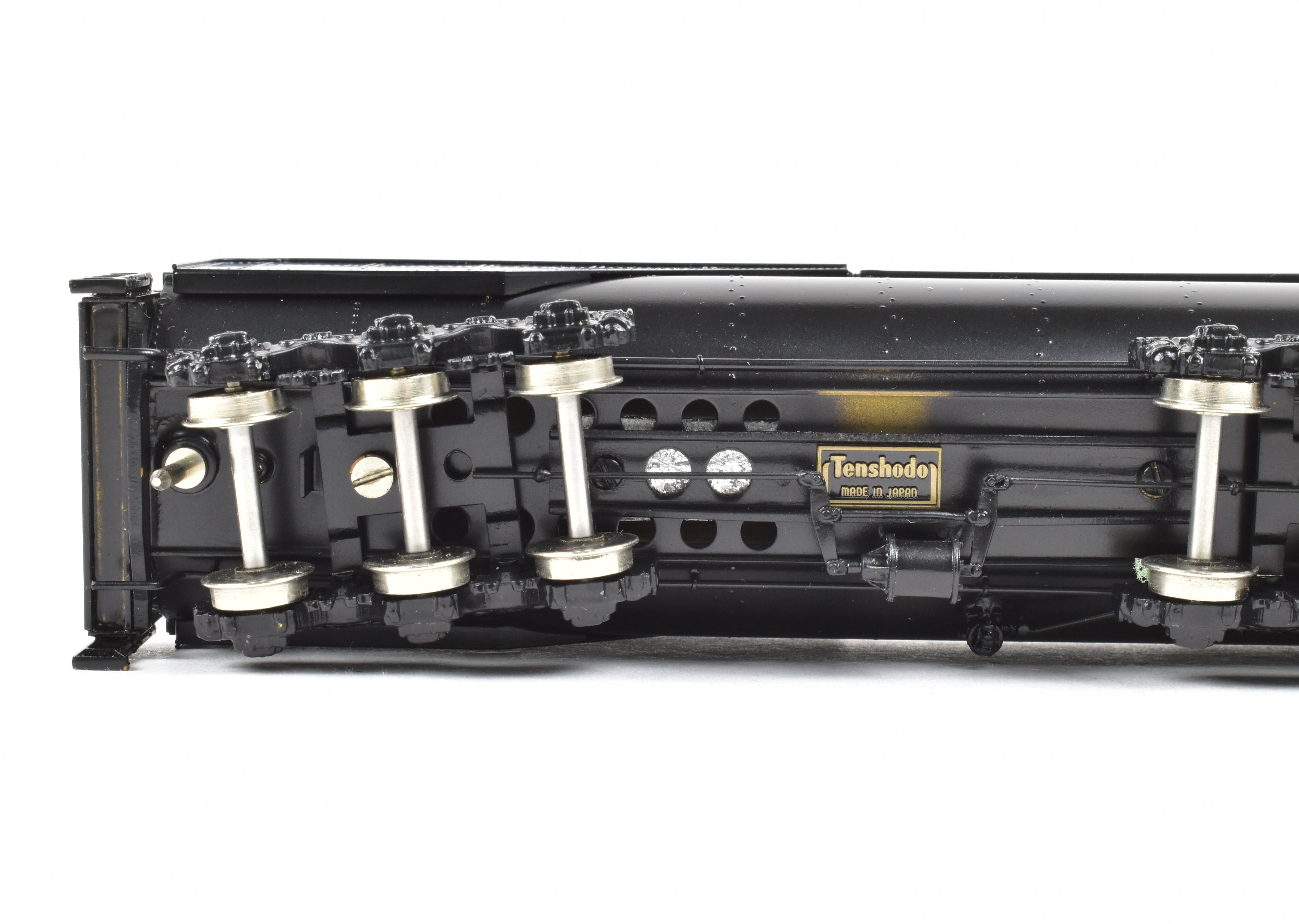 High - Quality HO Scale Brass Freight Train Tender Model - PFM by Tenshodo, Great Northern 4 - 8 - 4 Class S - 1 Tender Only, Extremely Scarce 1987 Run with Factory Painting and New ReBoxx Packaging