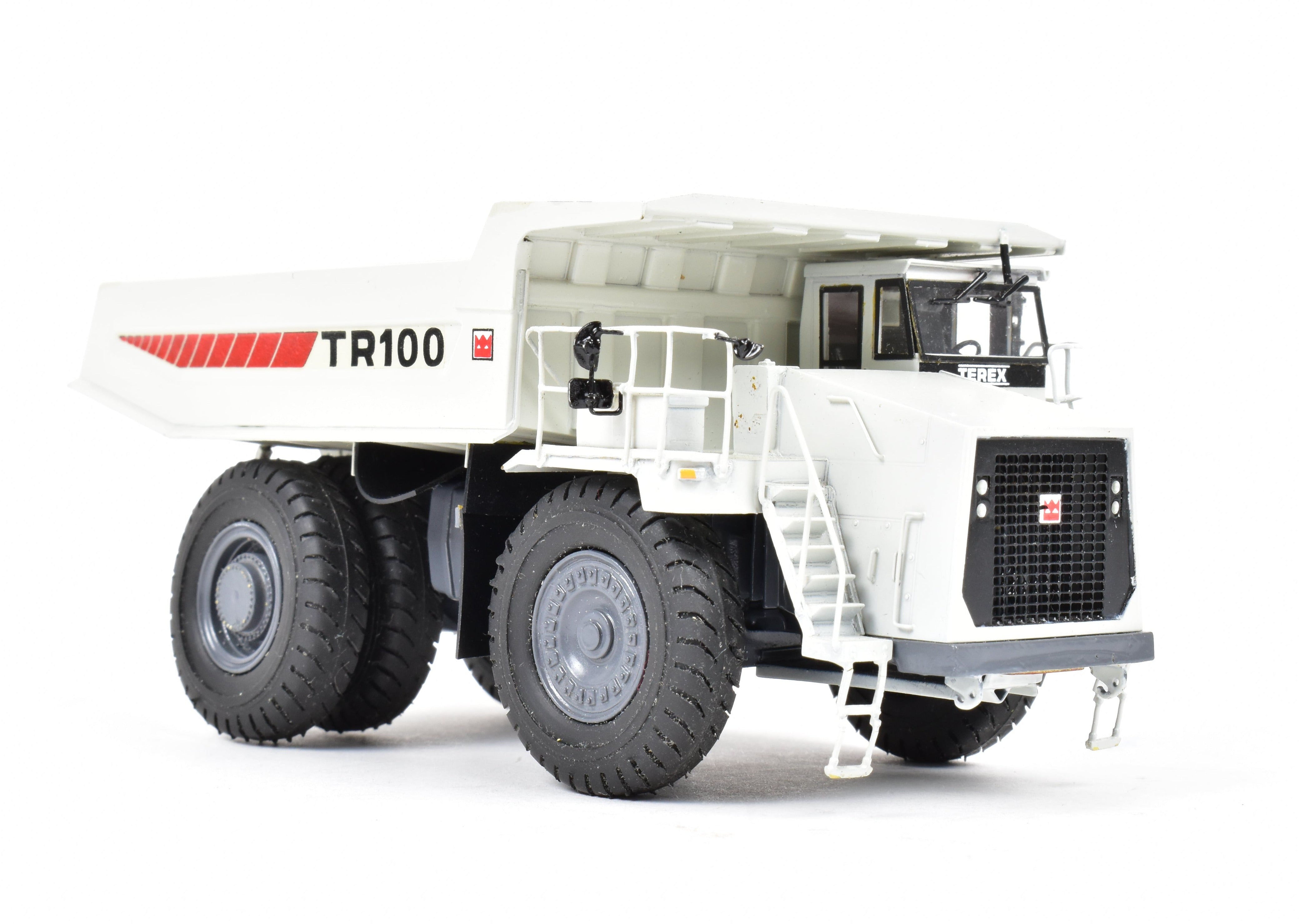 HO Scale Brass Terex Mining TR-100 Mine Truck No. 873.2R in White Livery