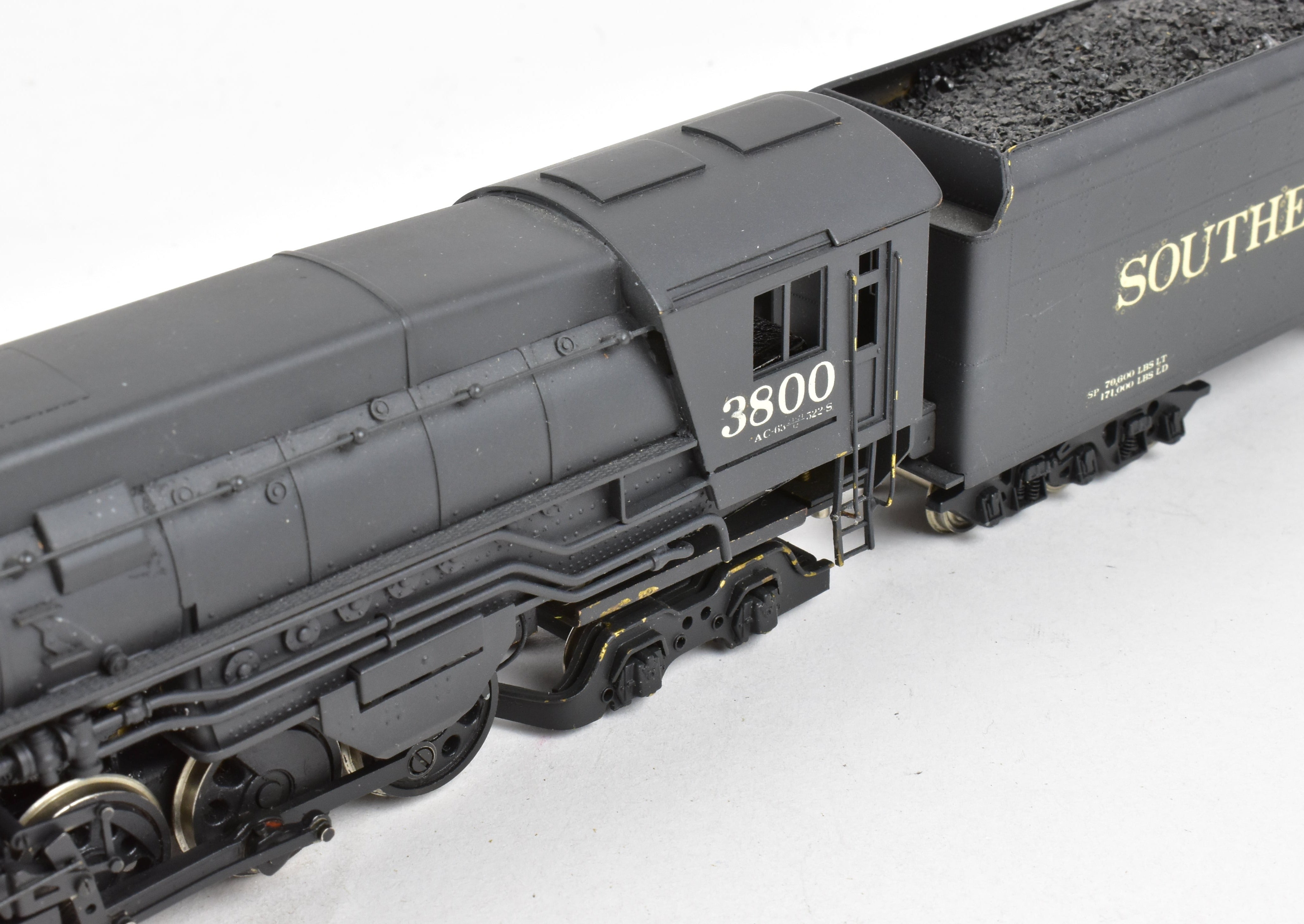 HO Scale Brass Gem Models SP Southern Pacific AC-9 2-8-8-4 Custom Painted Coal Version