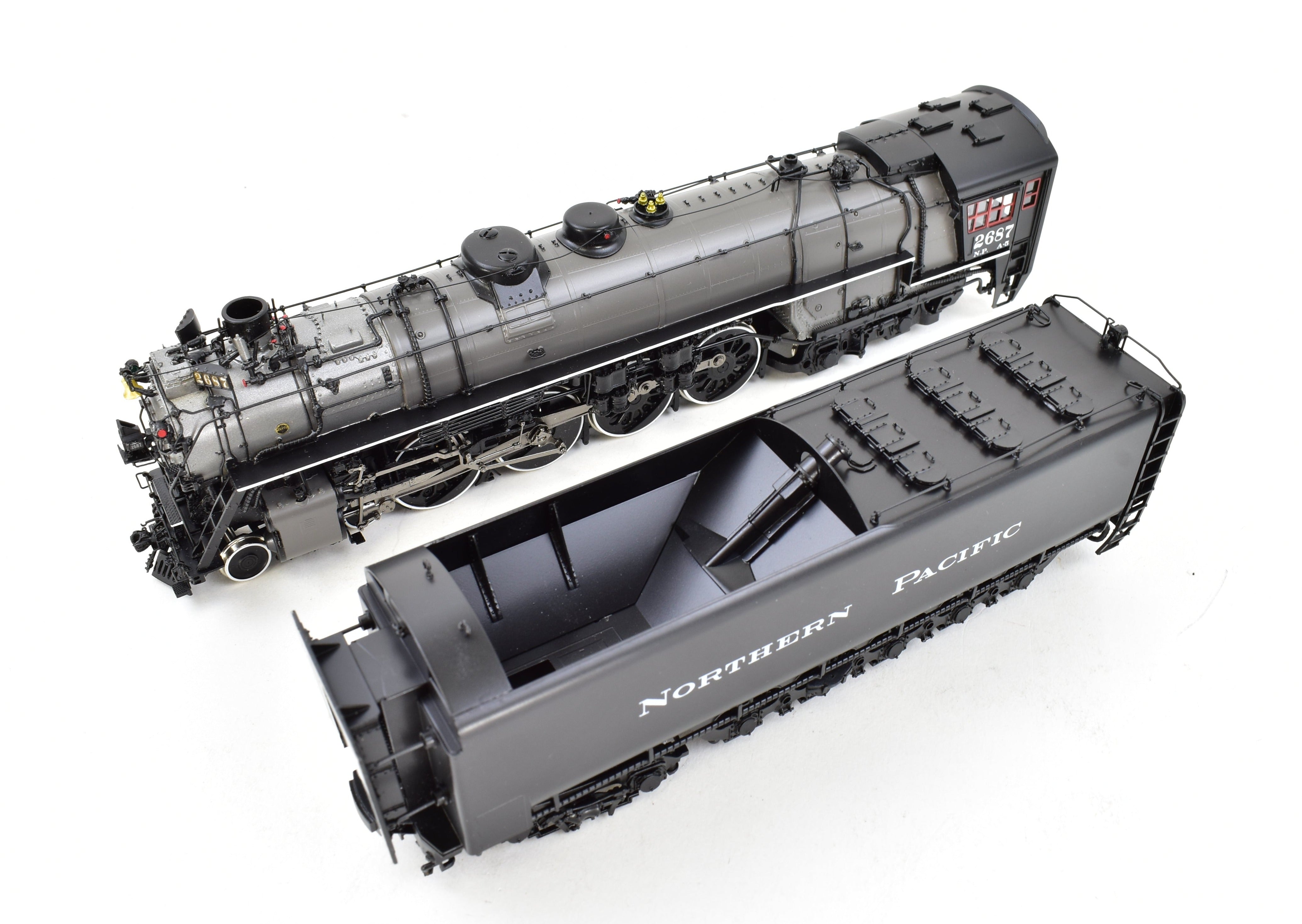 HO Scale Brass Model Train - Precision Scale Co. NP (Northern Pacific) A-5 4-8-4 Northern FP Locomotive No. 2687