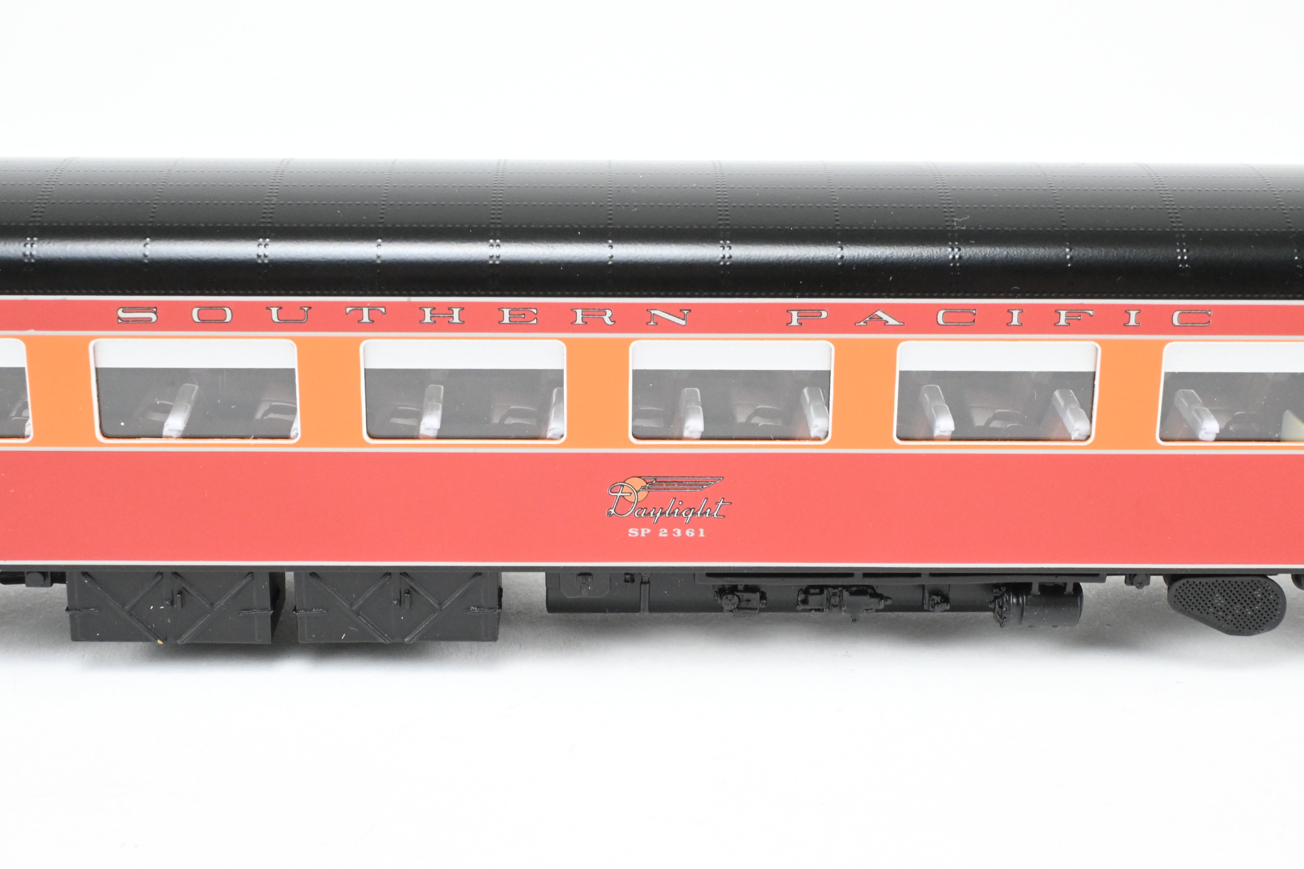 HO Scale Brass CON CIL Model Train Cars - Challenger Imports Special Edition - Southern Pacific 1955 Shasta Daylight 3-Pack B Add-On Set with Front Part