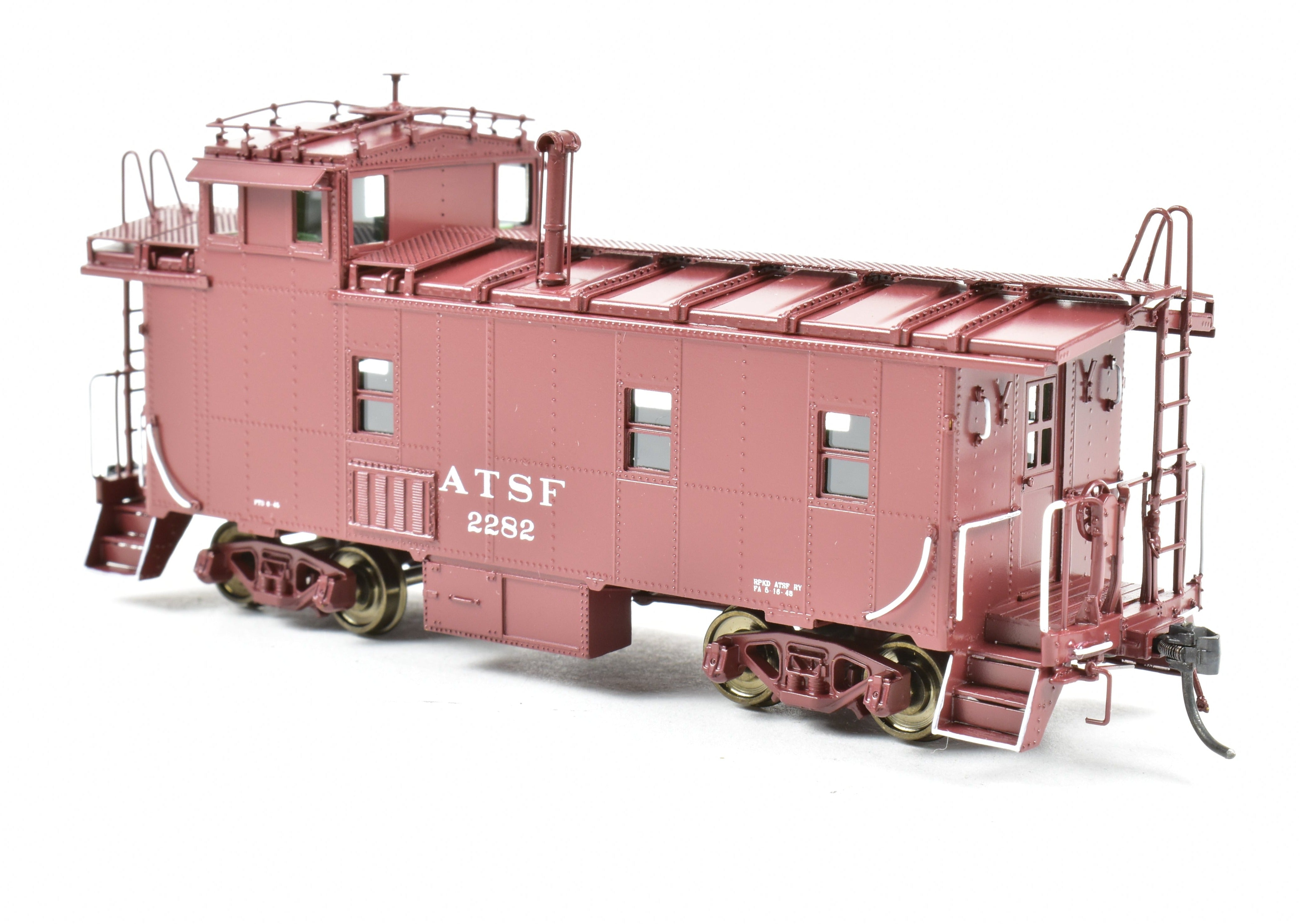HO Brass DVP Santa Fe Peaked Roof Caboose with Antenna, Road #11616