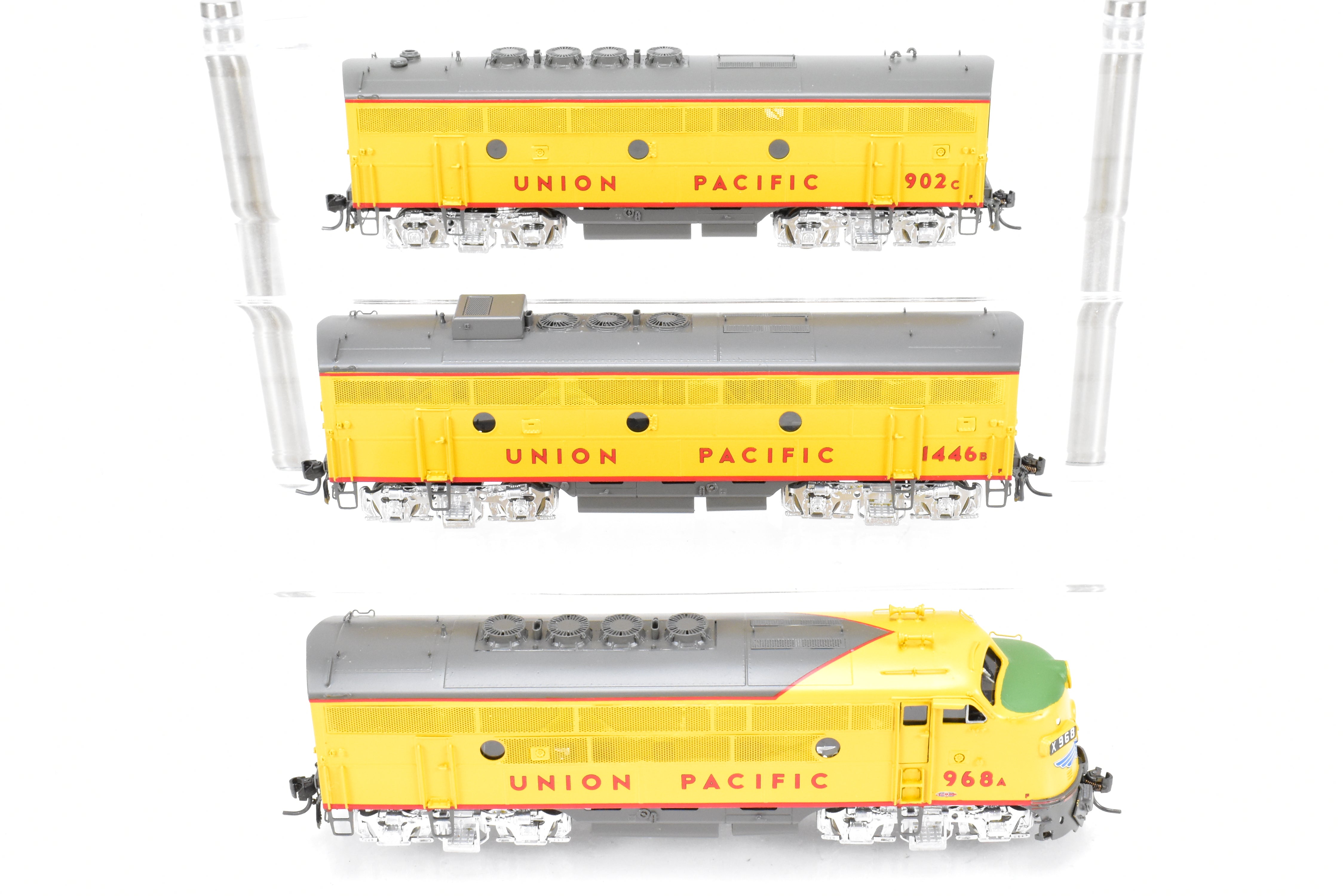 HO Scale Brass OMI Union Pacific EMD F-3 PH II A/B/B Powered Set
