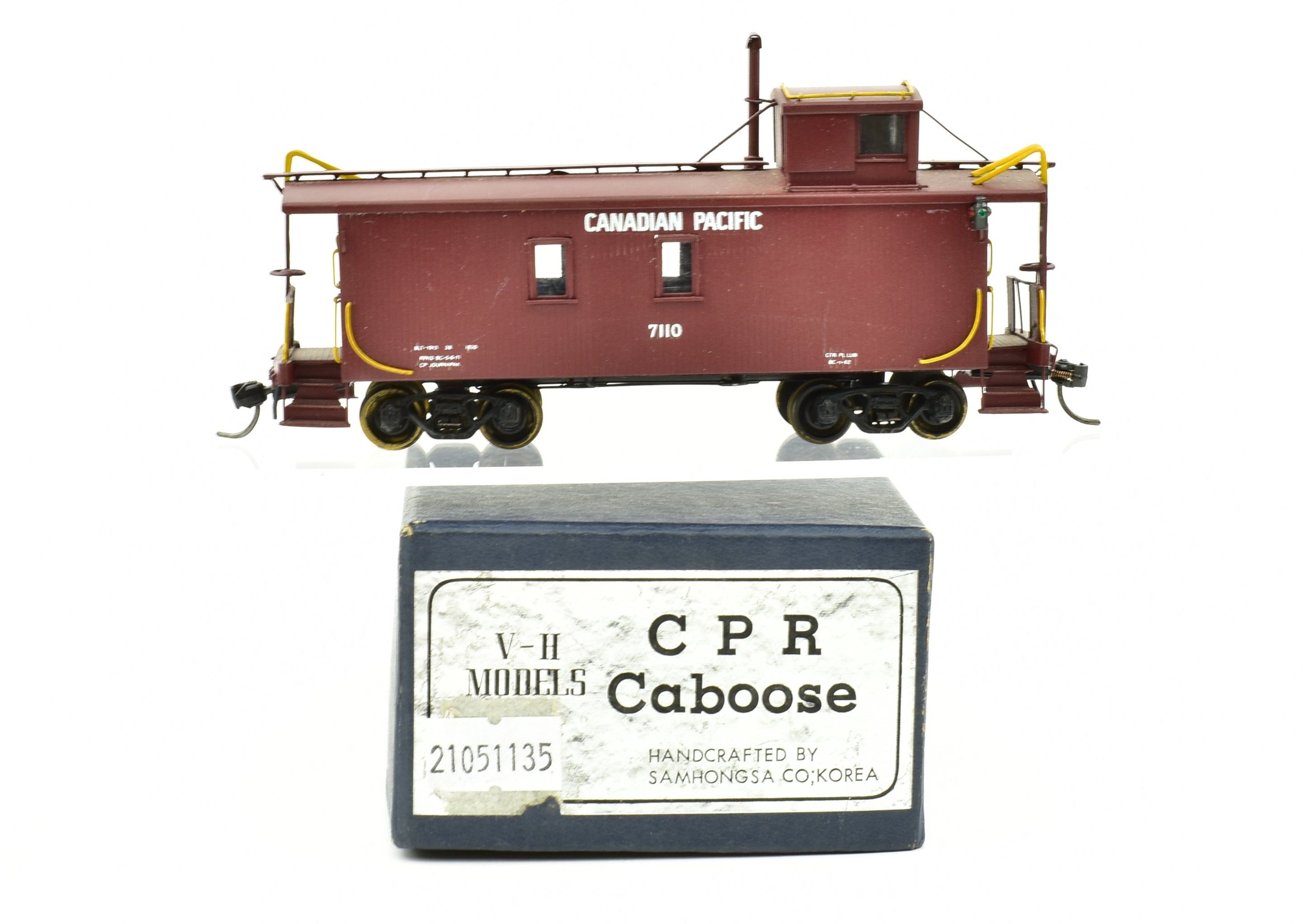Custom Painted HO Brass Van Hobbies Canadian Pacific Railway Caboose