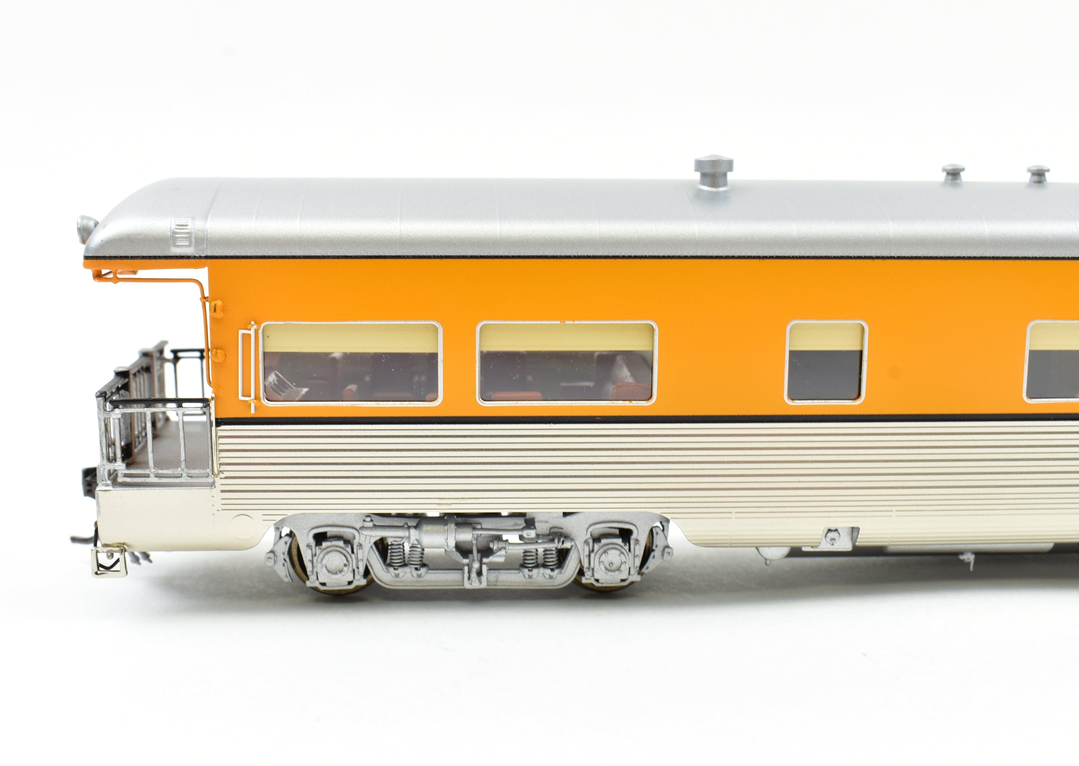 HO Scale Brass Division Point (D&RGW - Denver & Rio Grande Western) Lightweight Business Car with Kansas Factory Paint, Ideal for Model Train Enthusiasts