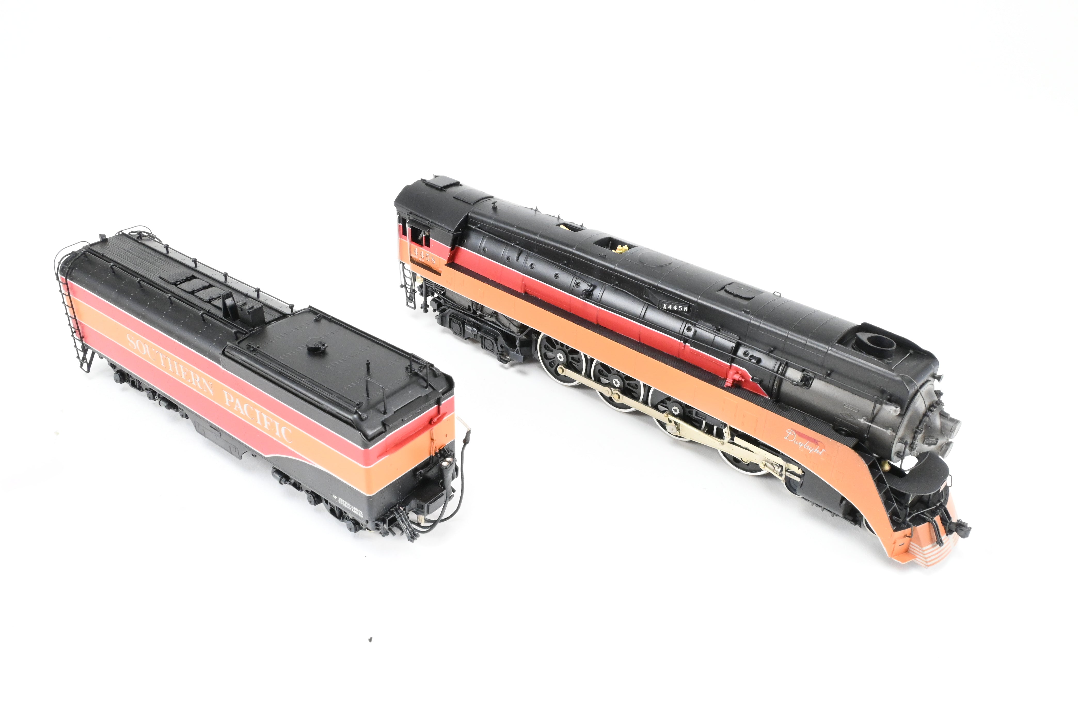 HO Scale Brass Model Train CON Key Imports SP - Southern Pacific GS - 5 4 - 8 - 4 Late Daylight Custom Series #84 Road No. 4458 with Light Weathering and PFM Sound Function