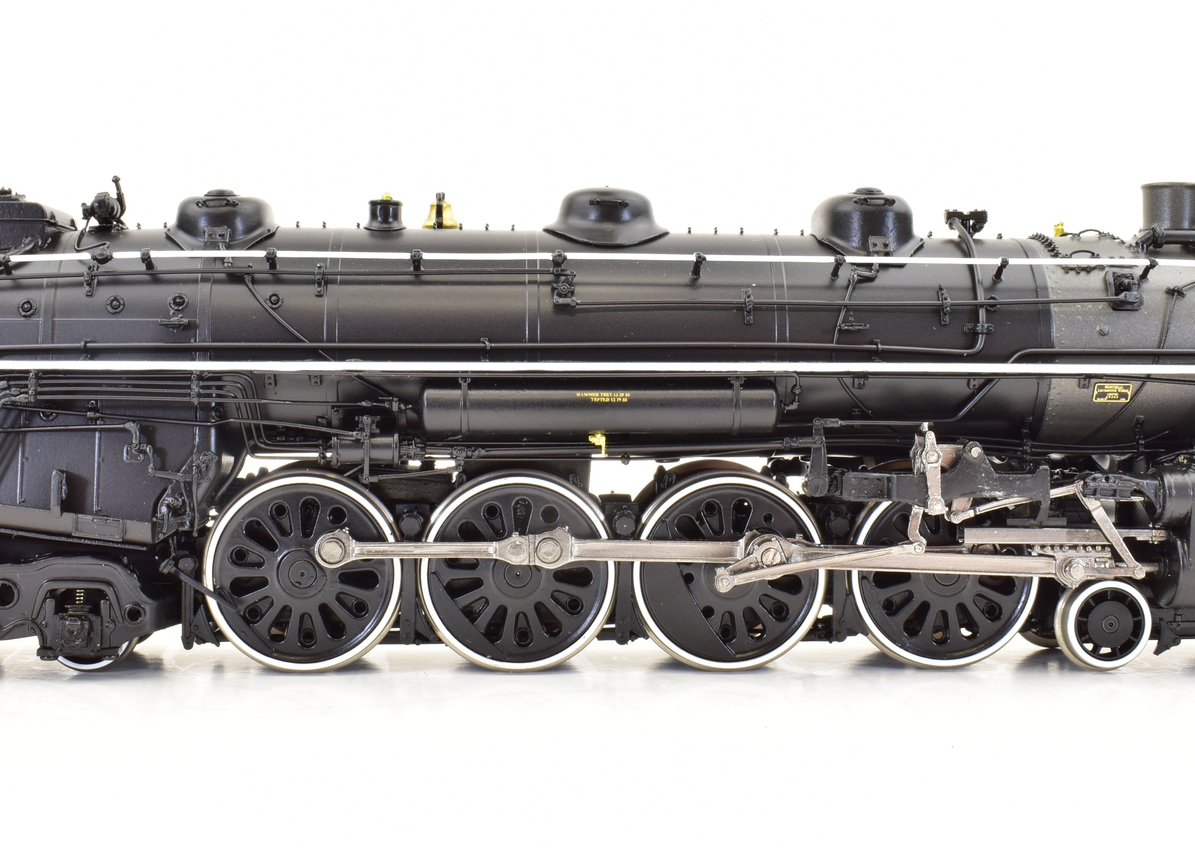 HO Scale Brass Model Train - Division Point (DVP) Canadian National Railway Class U - 2 - e 4 - 8 - 4 Steam Locomotive FP #6167