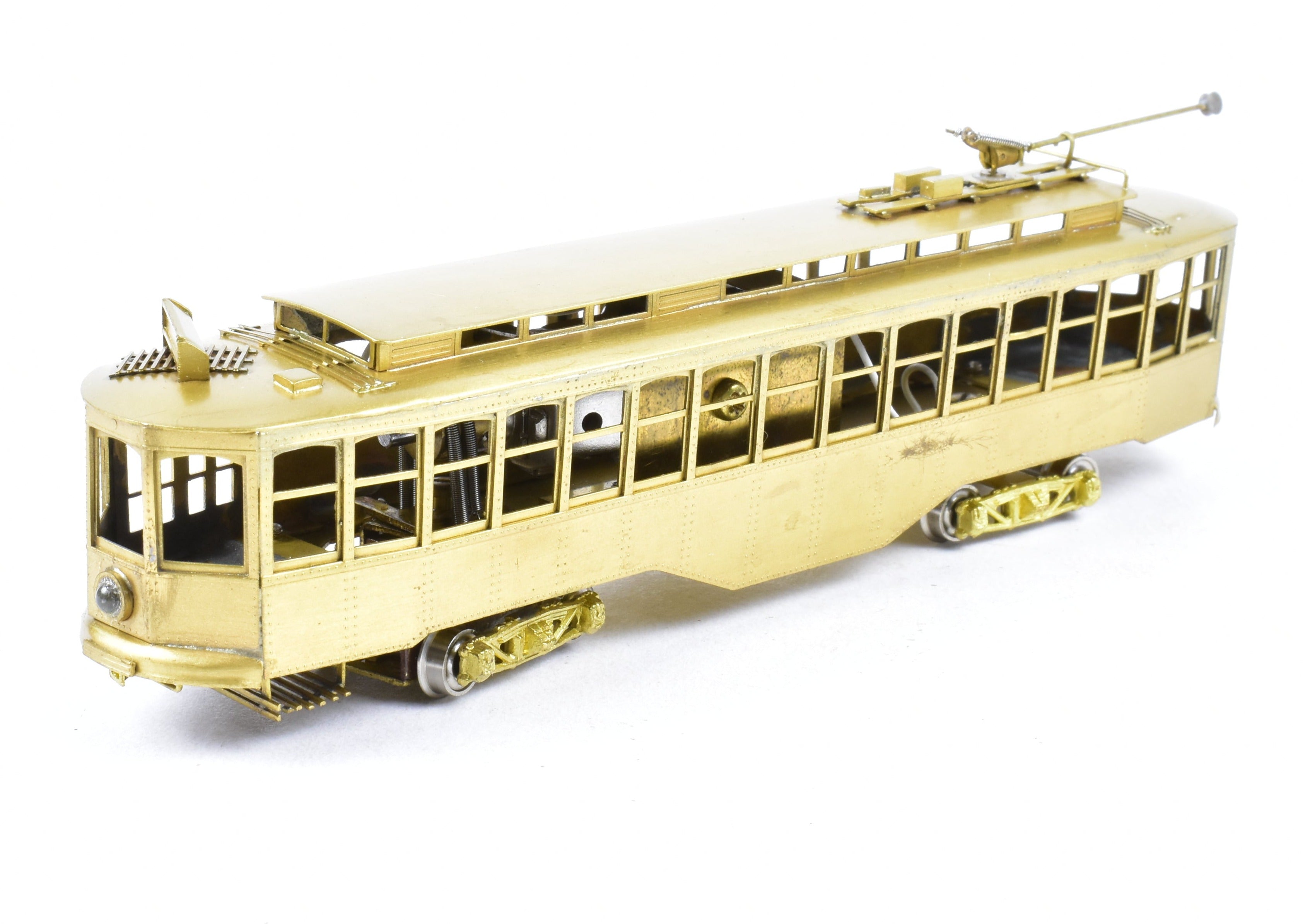 HO Scale Brass Fairfield Models Pittsburgh Jones Single - Ended Trolley Car Collectible