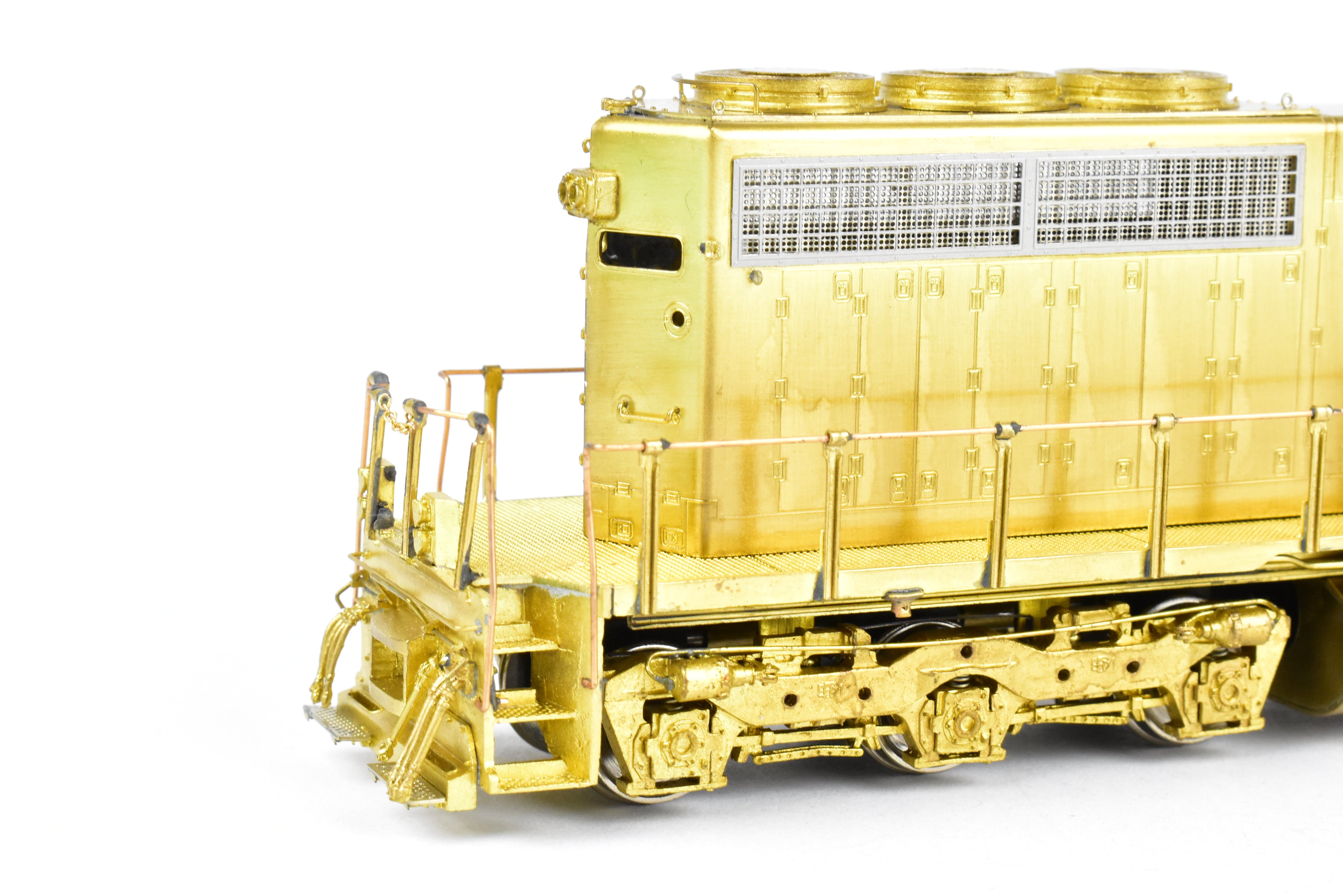 HO Scale Brass Locomotive Model by Overland Models Inc. (OMI) - EMD SD40 without Dynamic Brakes and with High Mounted Brake Cylinders for Various Railroads