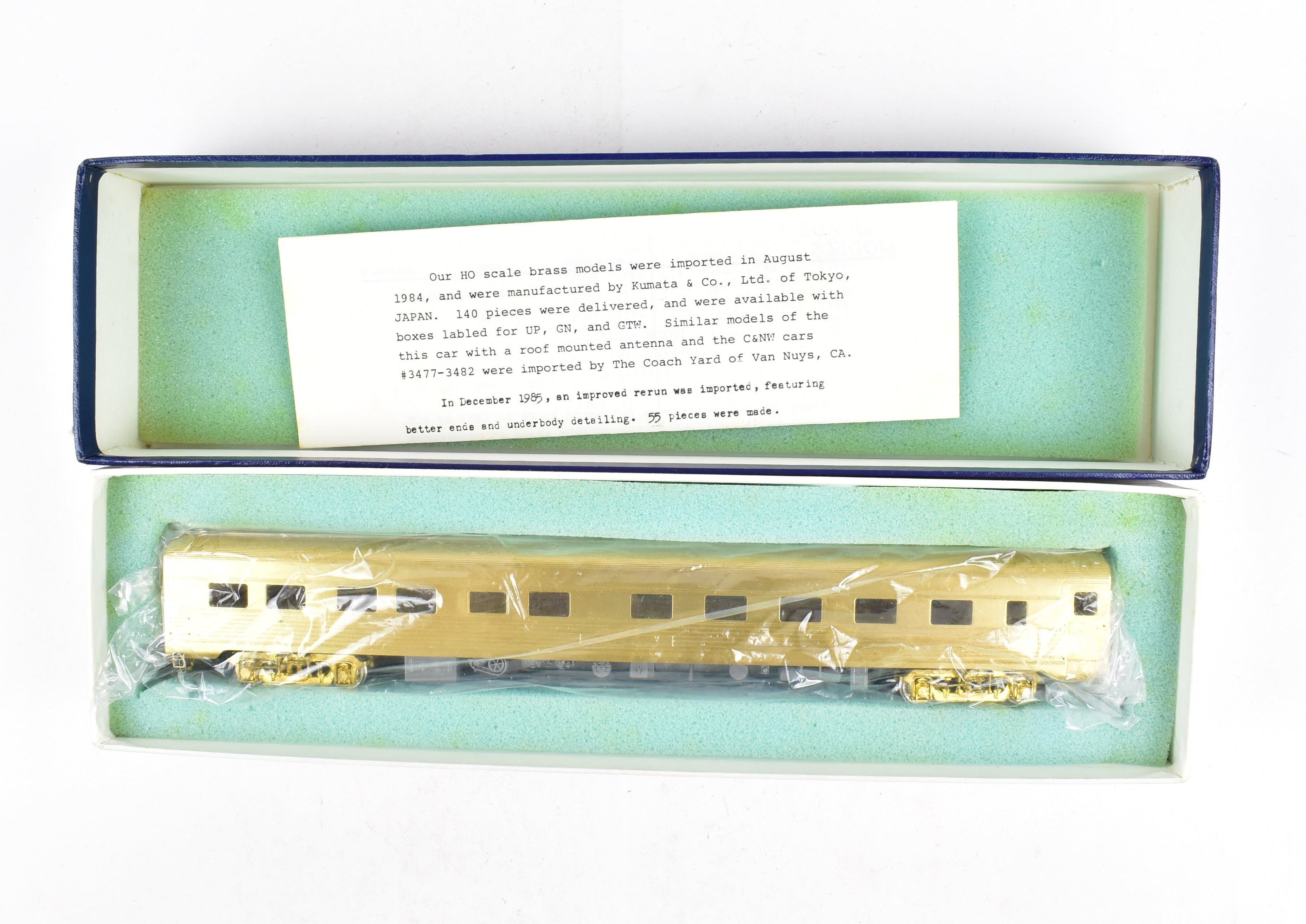 High - Quality HO Scale Brass Cascade Models Union Pacific 10 - 6 Pacific Sleeper Model Train