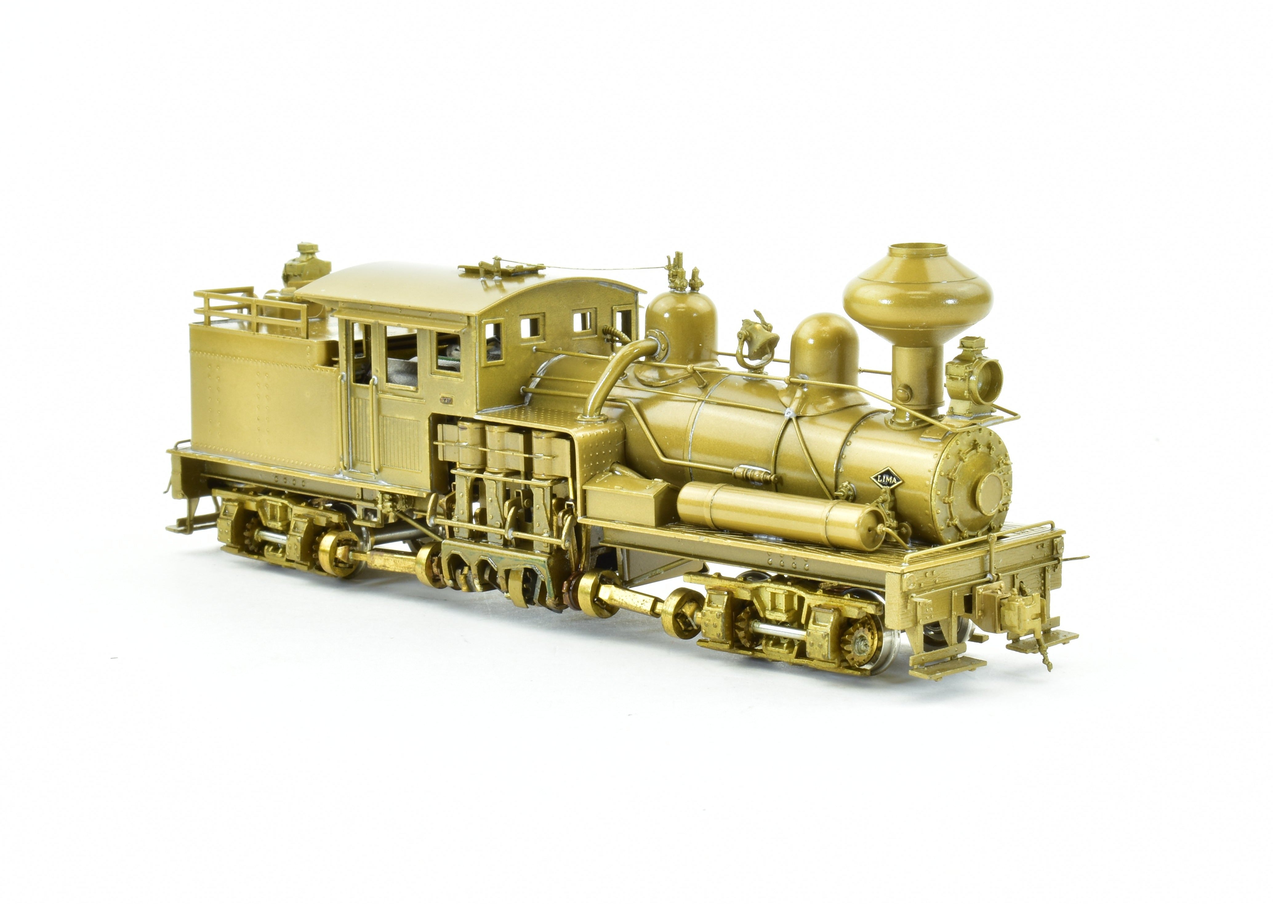 HO Scale Brass PFM - United 2-Truck Shay Geared Locomotive Model for Michigan II's Diverse Logging Roads