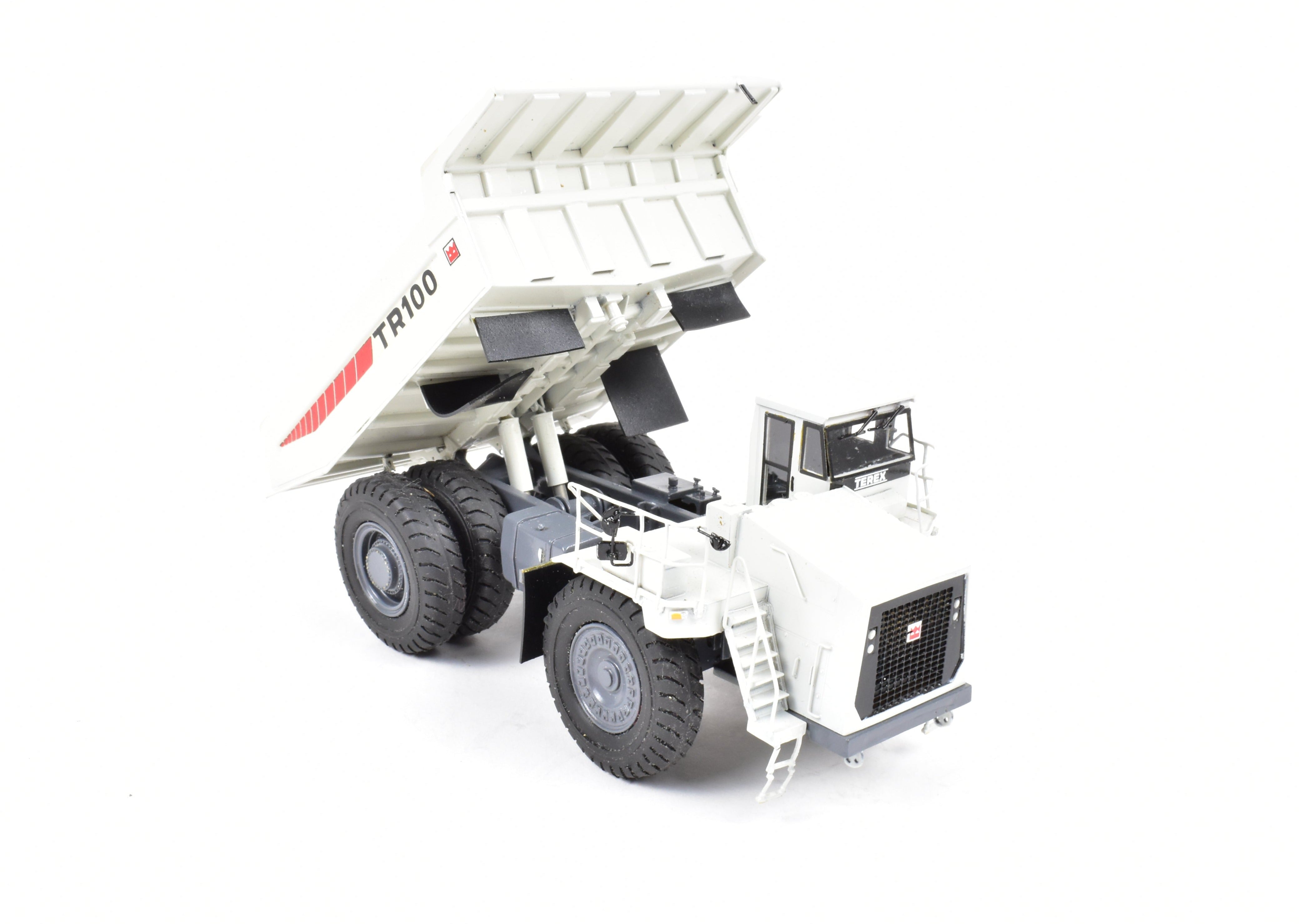 HO Scale Brass Terex Mining TR-100 Mine Truck No. 873.2R in White Livery