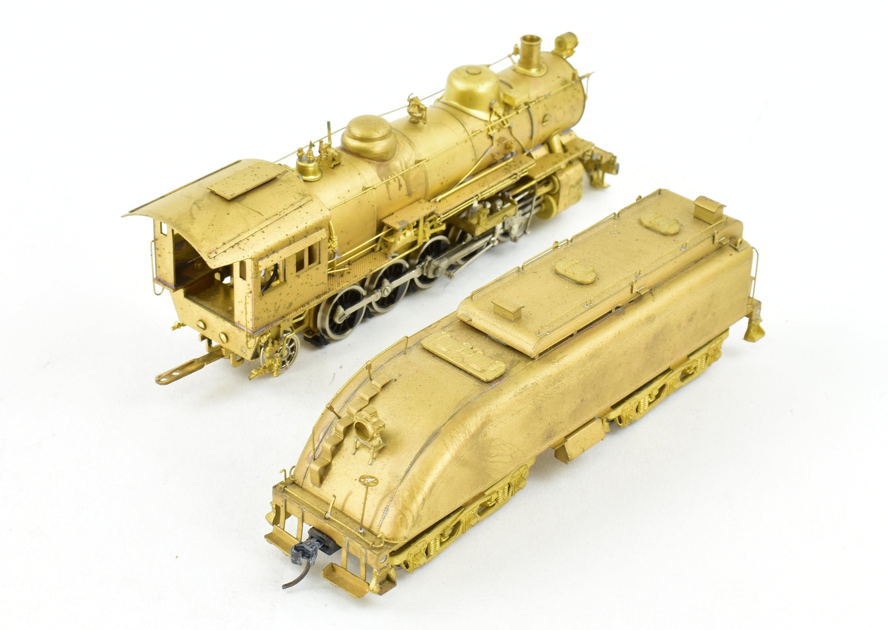 HO Brass Westside Model Co. ATSF Santa Fe 1600 2-10-2 Model with Spare Parts