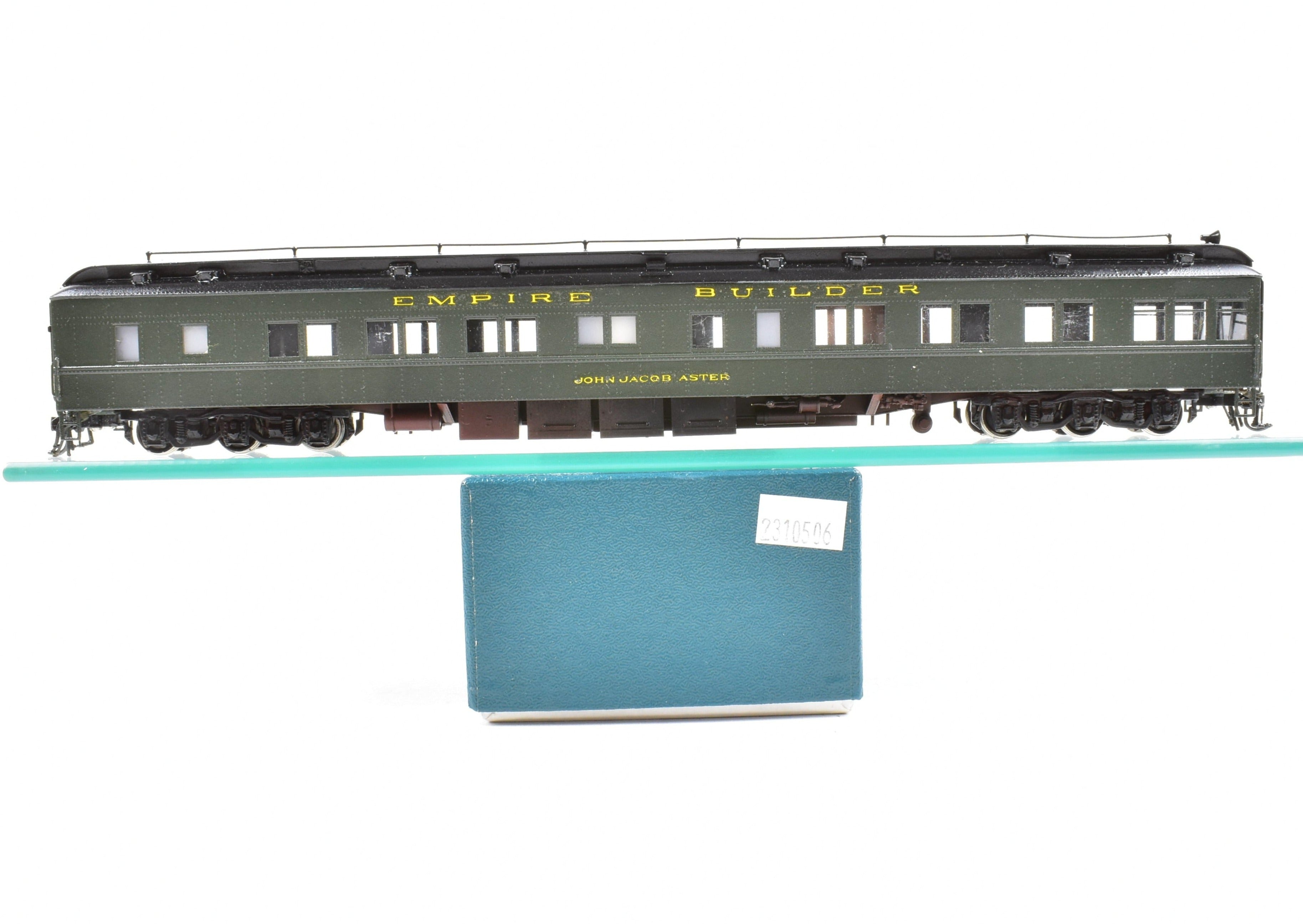 HO Brass Great Northern Empire Builder Heavyweight Solarium Lounge Model by S. Soho & Co.