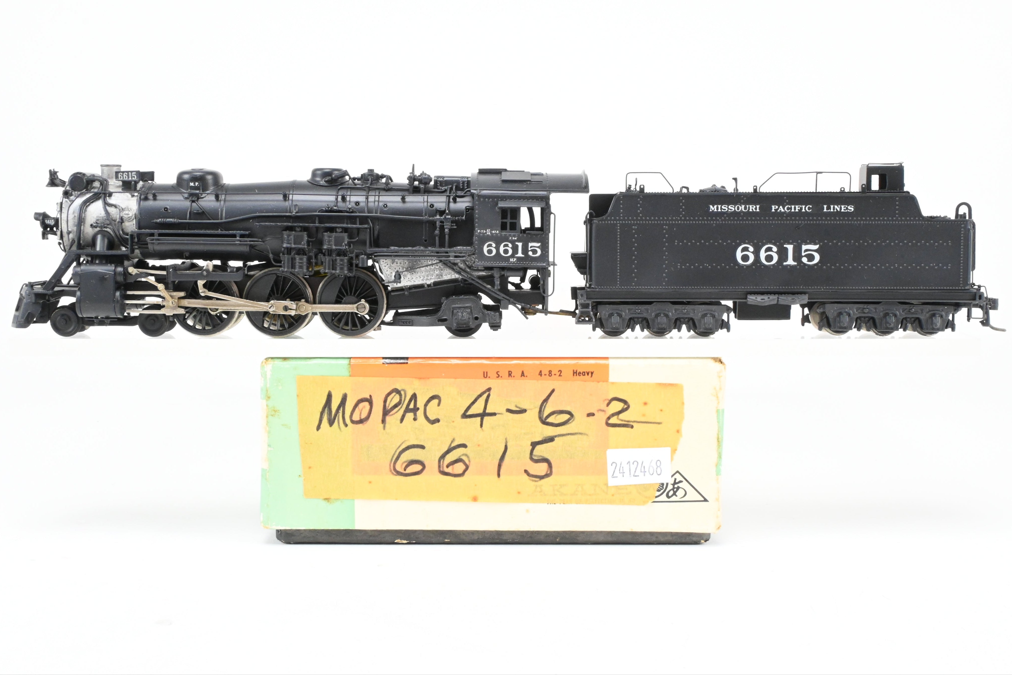 HO Scale Brass Custom - One-of-a-Kind Joe G. Collias Scratch - Built Missouri Pacific 4 - 6 - 2 Steam Locomotive No. 6615