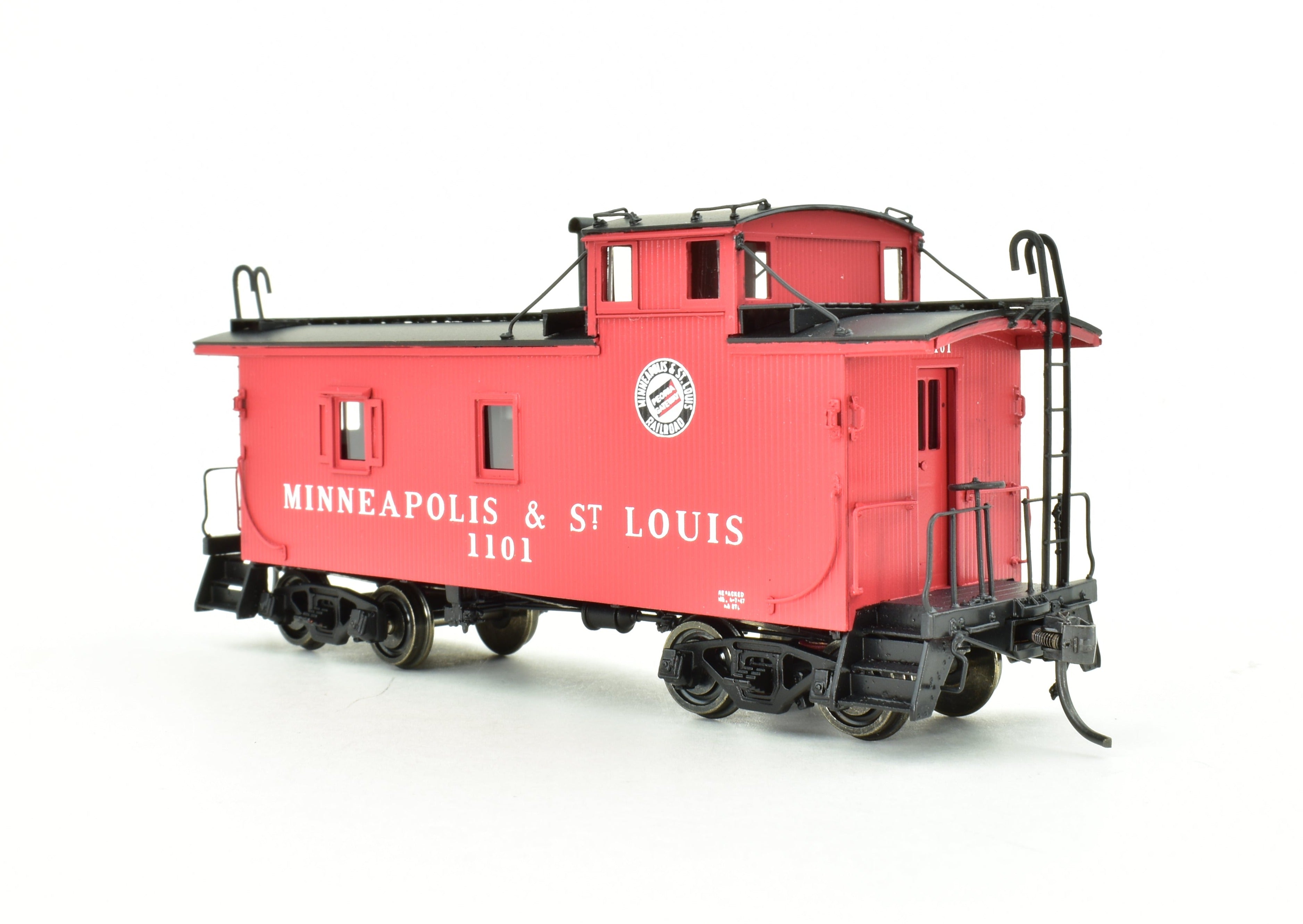 HO Scale Brass Minneapolis & St Louis Wood Cupola Caboose FP Model DVP