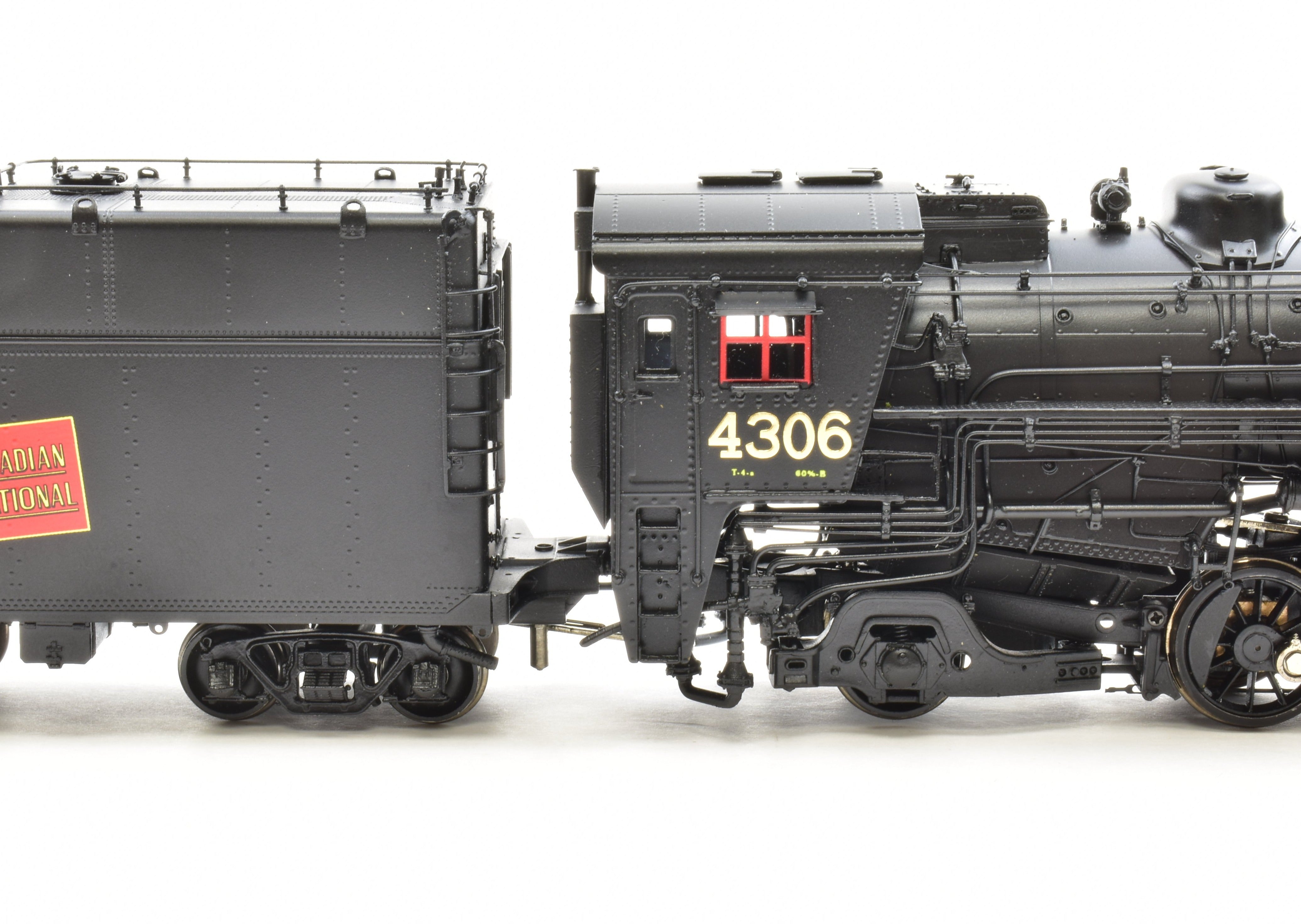HO Scale Brass Model Train - Overland Models CNR Canadian National Railway T4a 2-10-2 Factory Painted Locomotive No. 4306