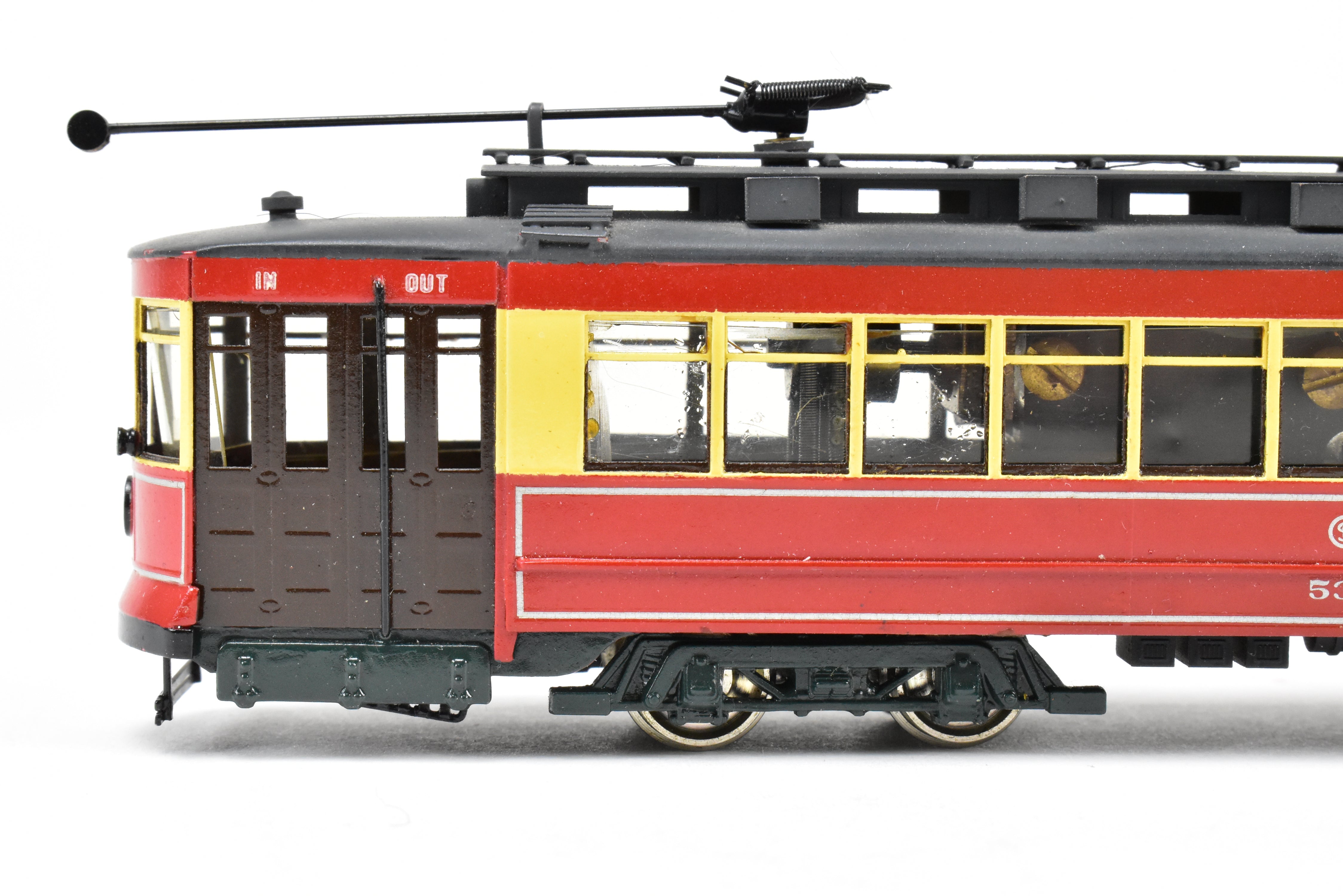 HO Brass Fairfield 343 CSL Chicago Surface Lines Pullman Car #534 Custom Painted