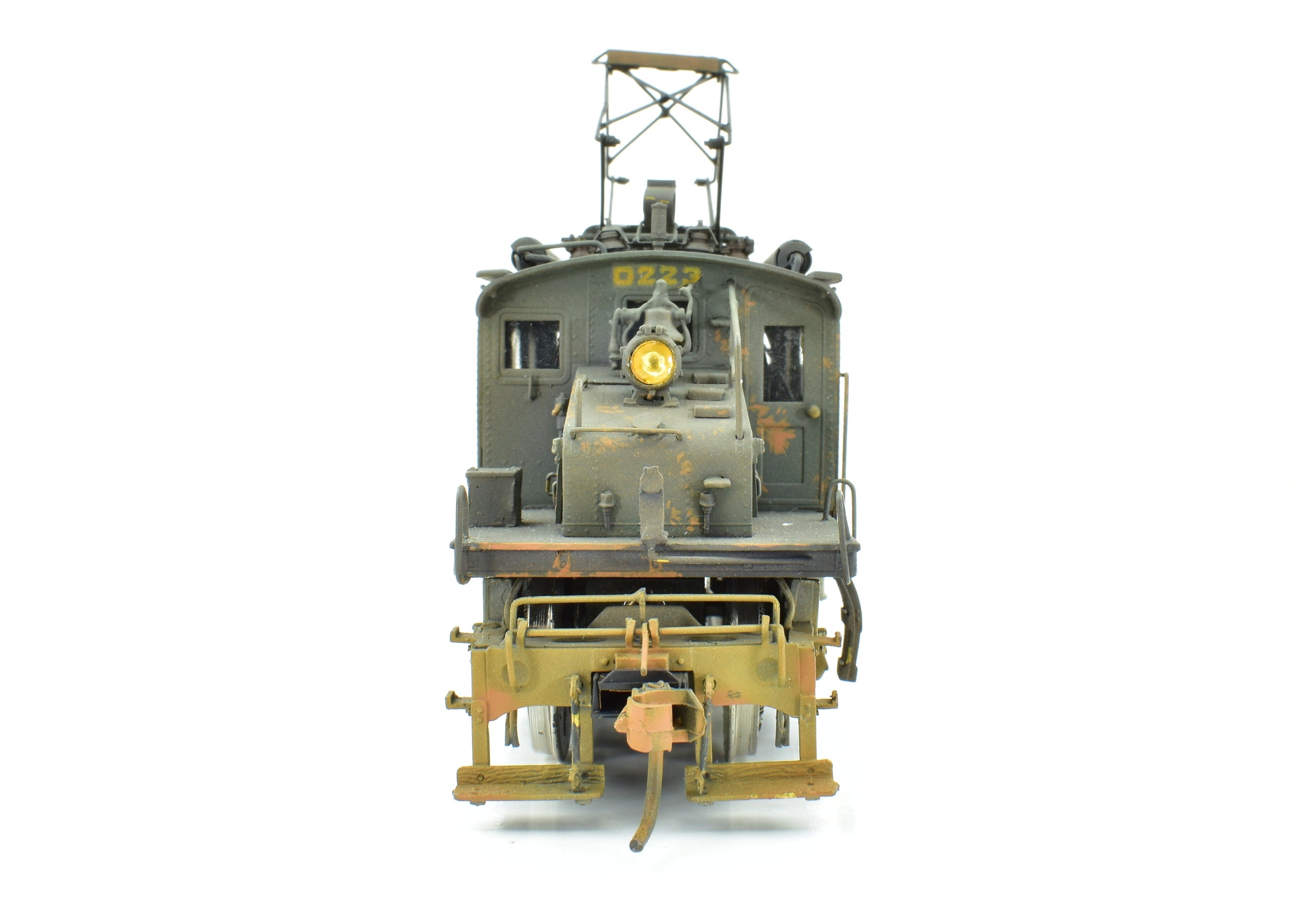 HO Scale Brass OMI - Overland Models Inc. New Haven EY - 2 Electric Switcher Model Locomotive Custom Painted with Unique Weathering 0223