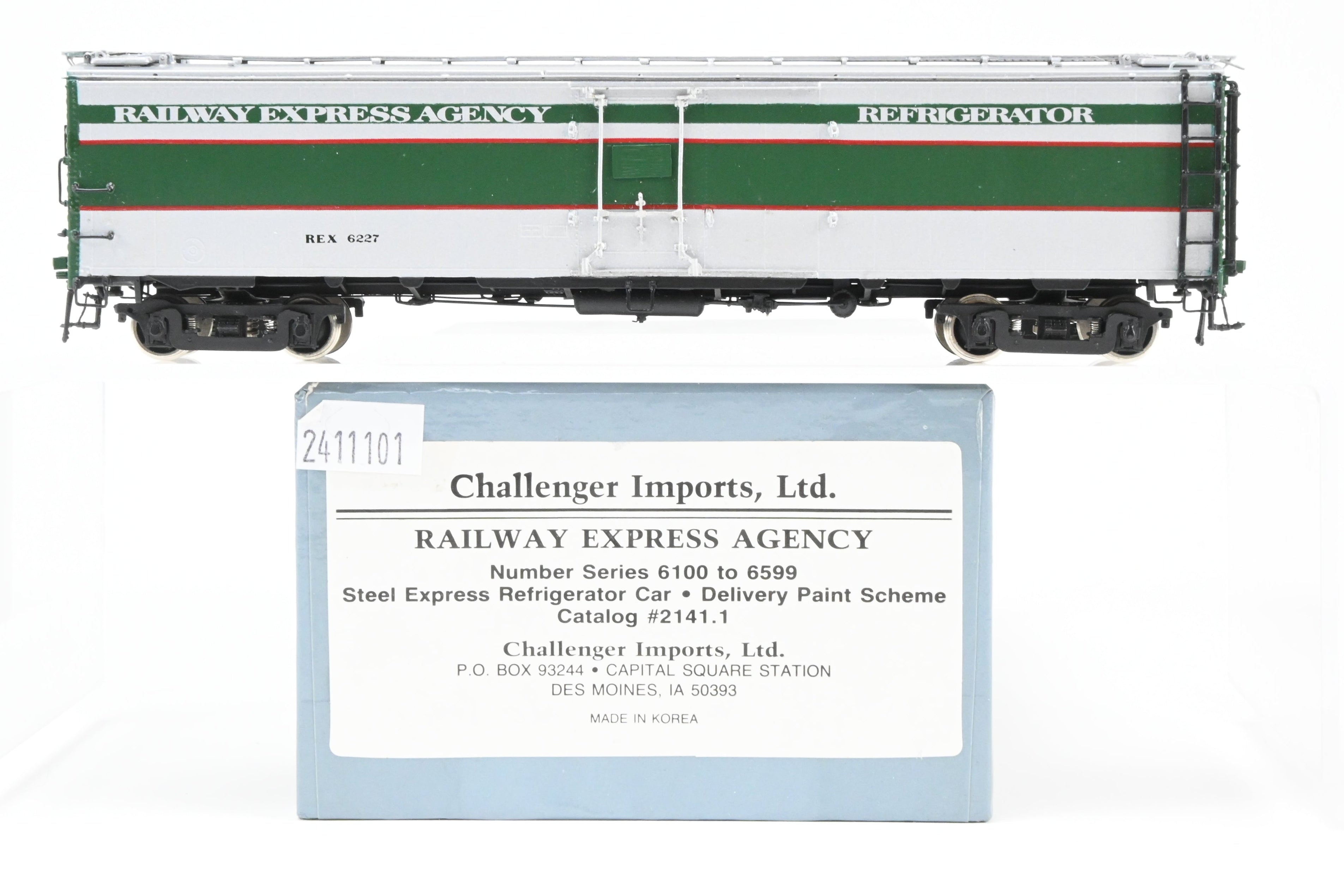 1993 HO Brass Challenger Imports 52' Steel Express Refrigerator Car