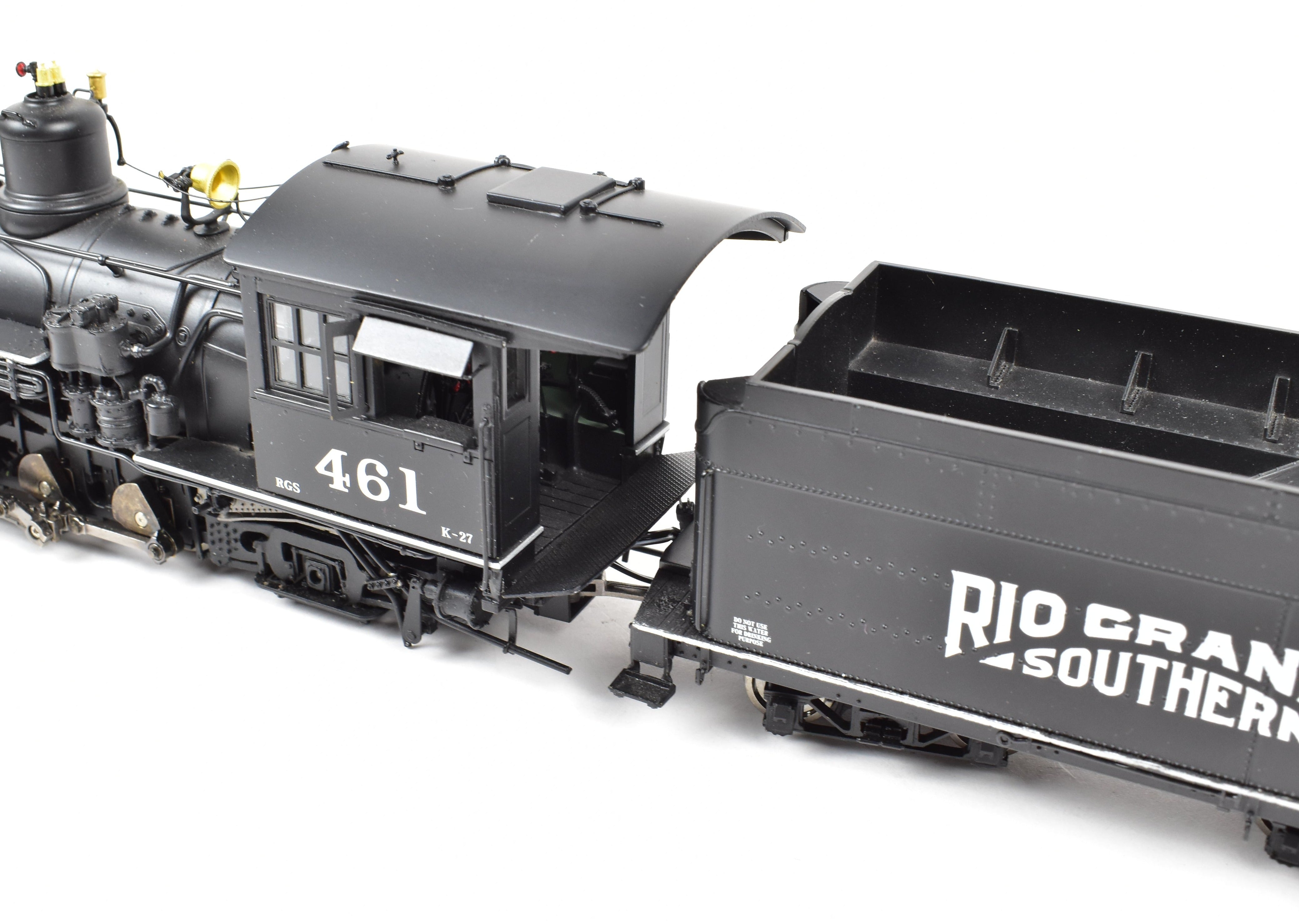 On30 Hybrid Brass MMI Rio Grande Southern K - 27 2 - 8 - 2 Locomotive #461