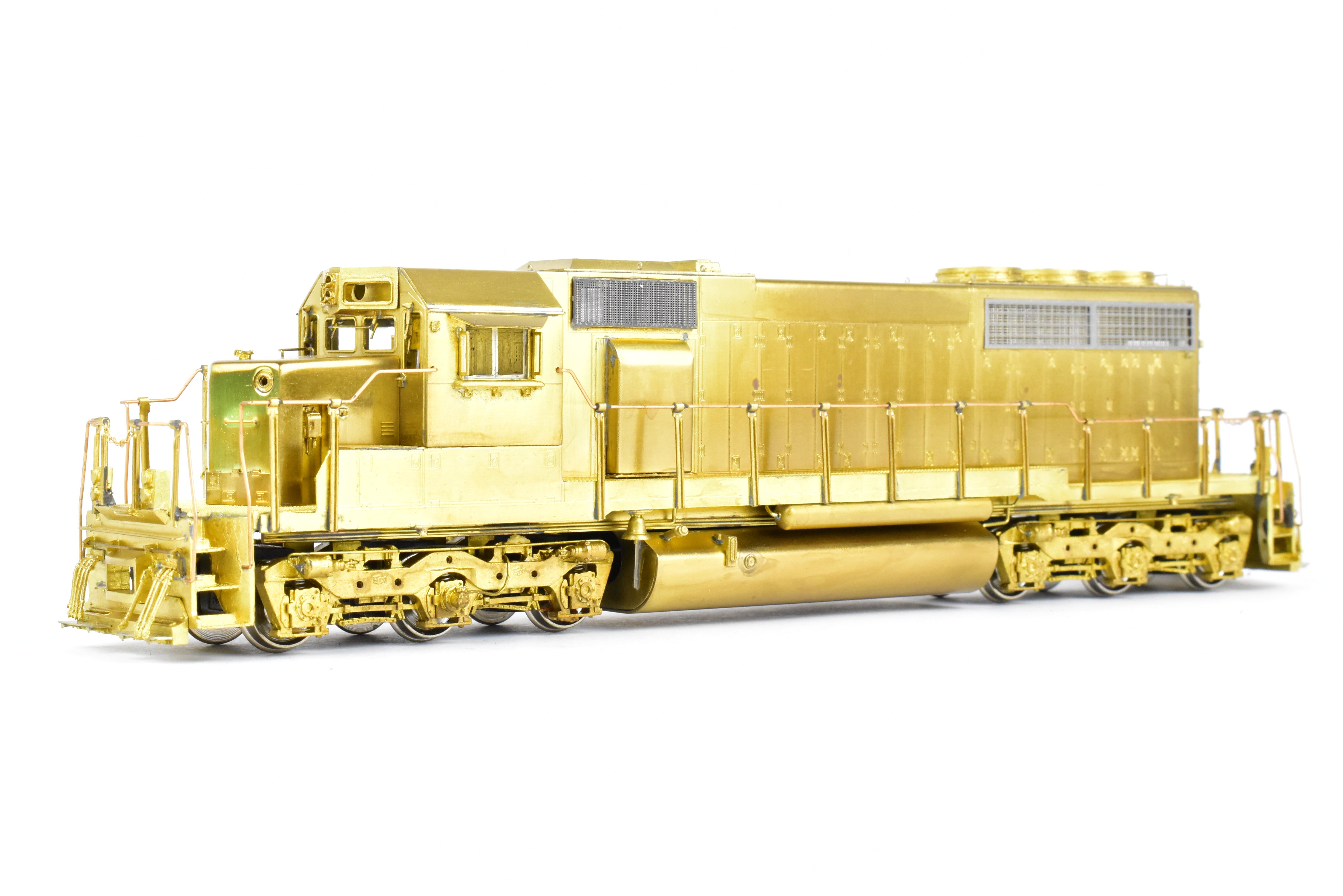 HO Scale Brass Locomotive Model by Overland Models Inc. (OMI) - EMD SD40 without Dynamic Brakes and with High Mounted Brake Cylinders for Various Railroads