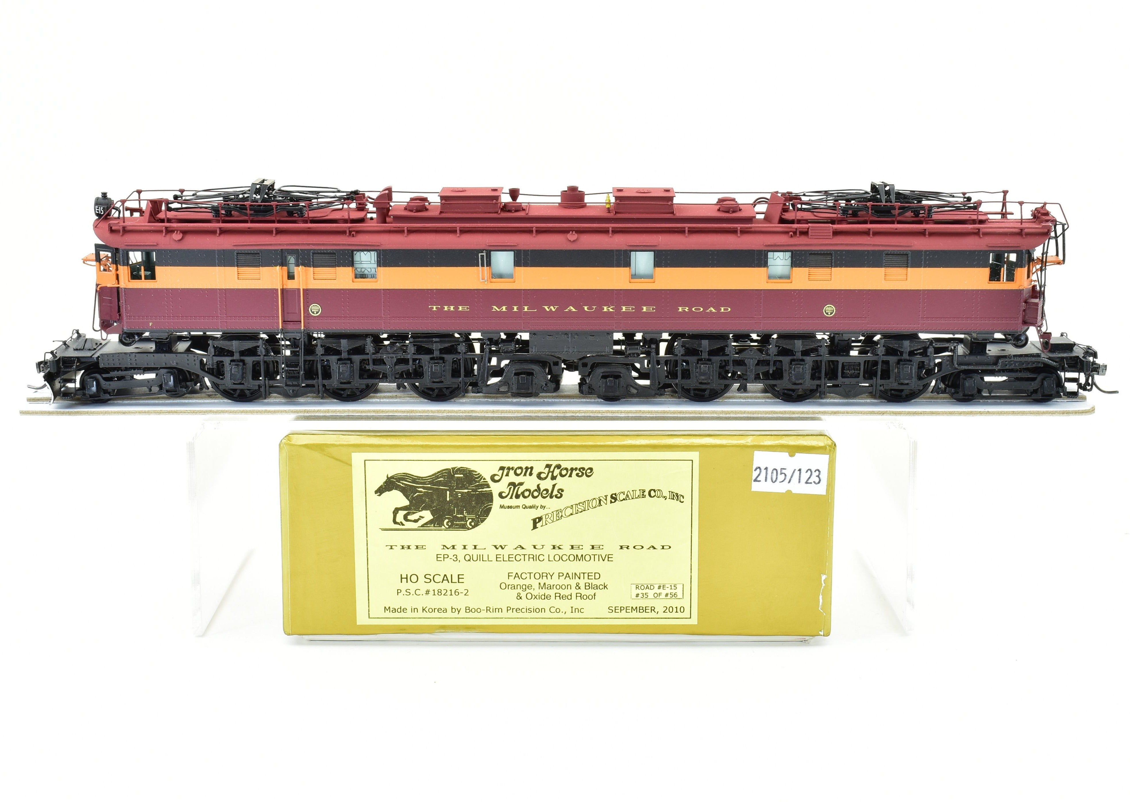 HO Scale Brass Precision Scale Co. Milwaukee Road EP-3 Quill Electric Factory Painted Model