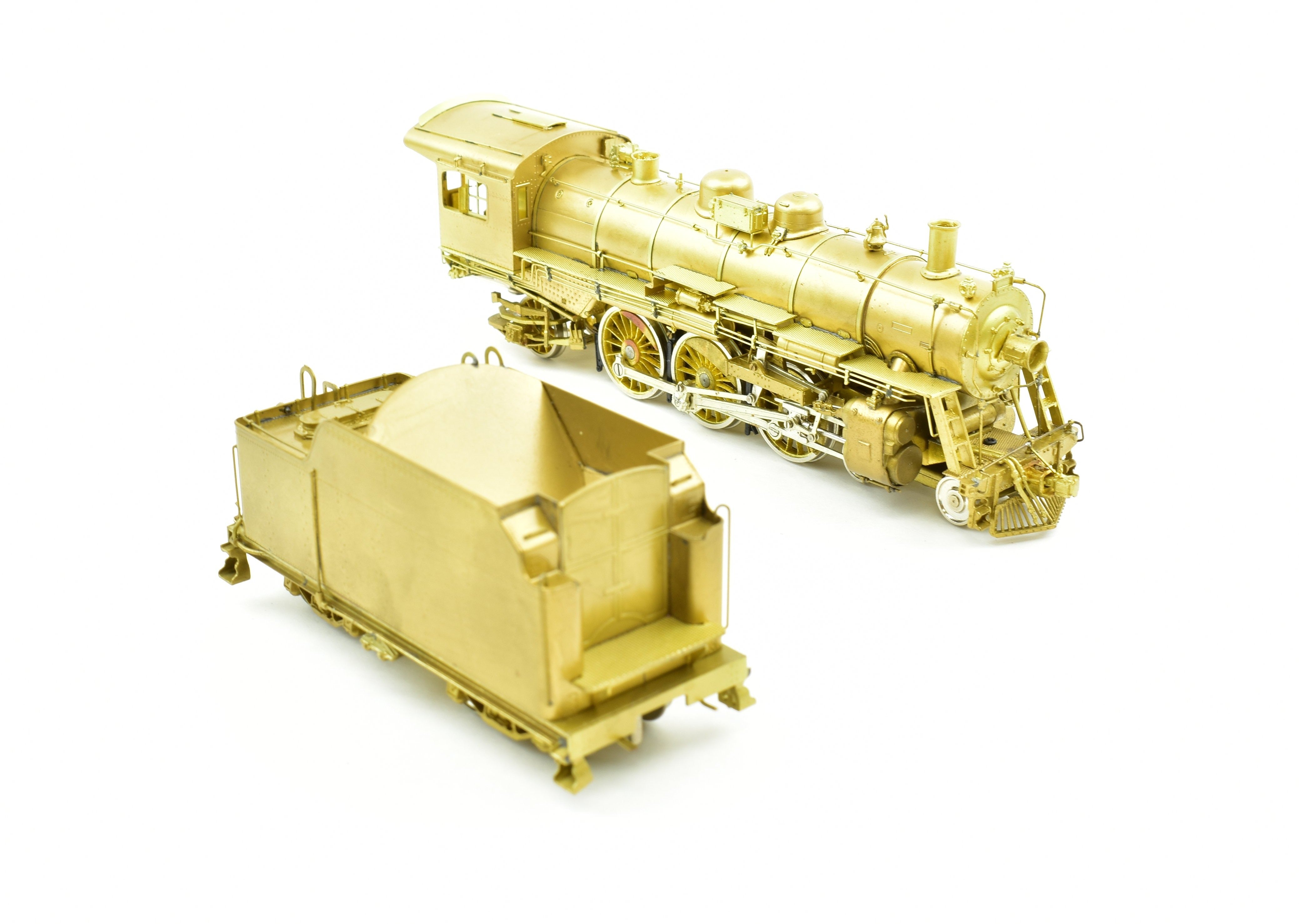 HO Scale Brass Model Train - Overland Models Inc. Boston & Maine P2b 4 - 6 - 2 Steam Locomotive