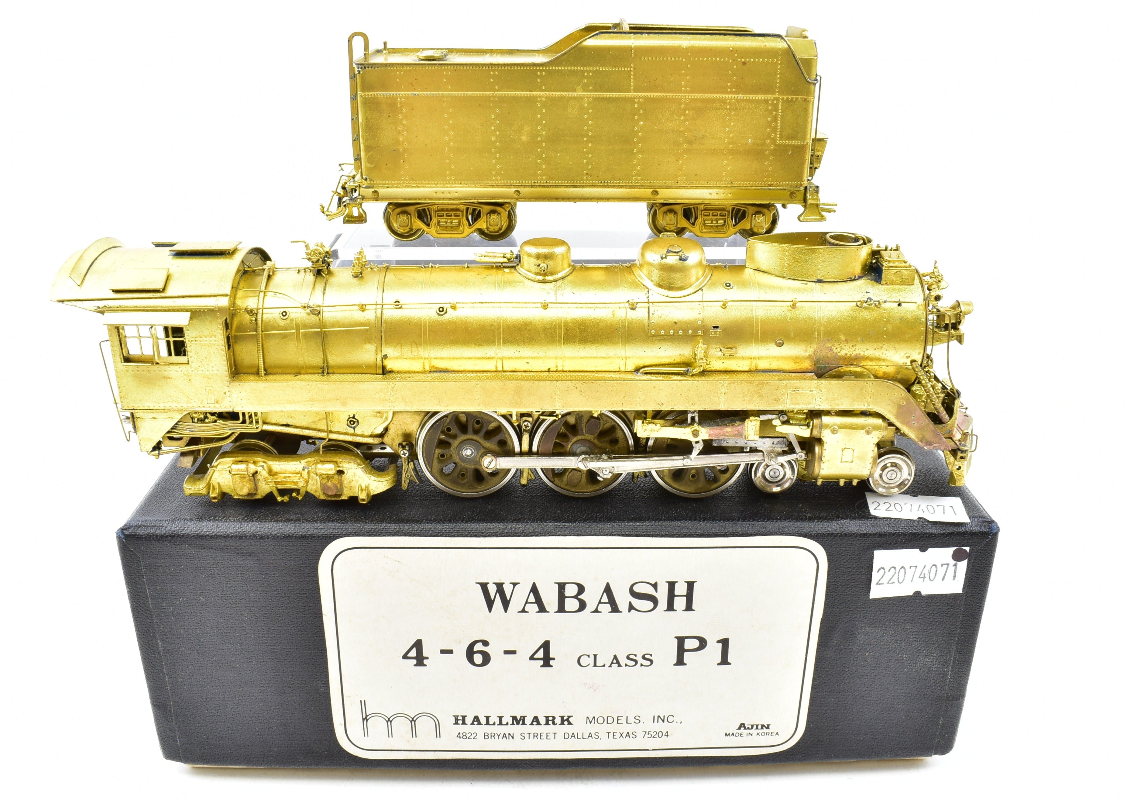 HO Scale Brass Hallmark WAB - Wabash Class P1 4-6-4 Semi-Streamlined Hudson Model