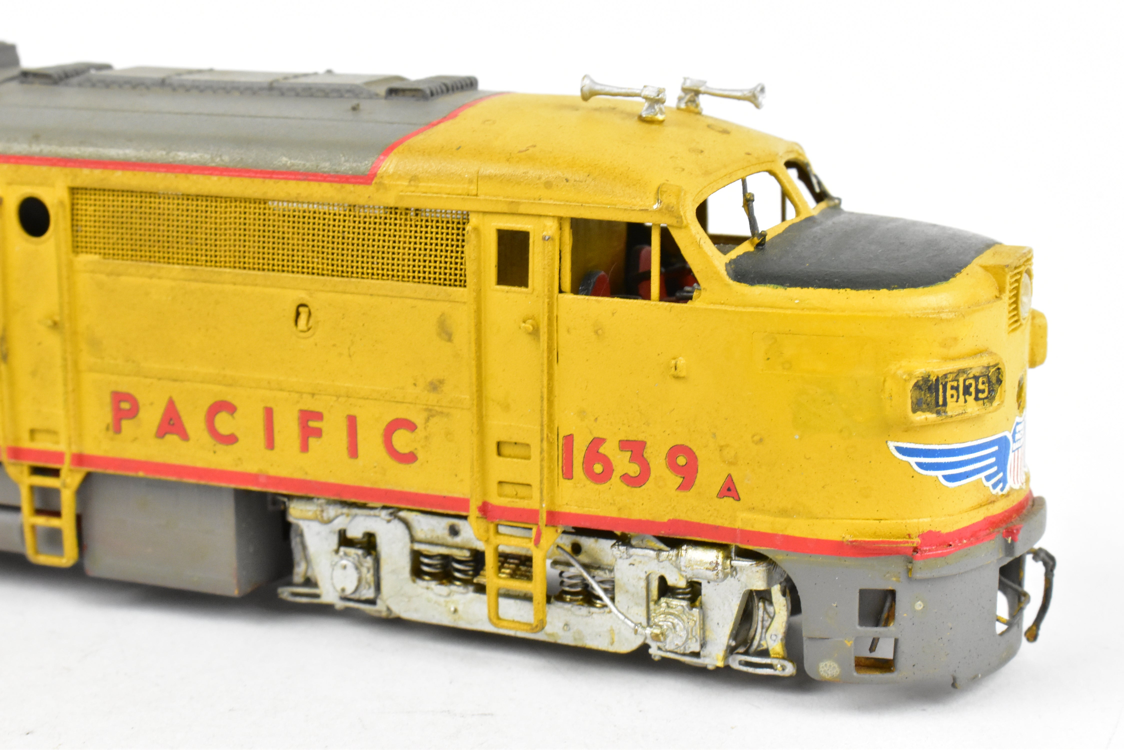 HO Brass OMI UP Union Pacific Alco FA-1 with Dynamic Brakes, Weathered #1639a