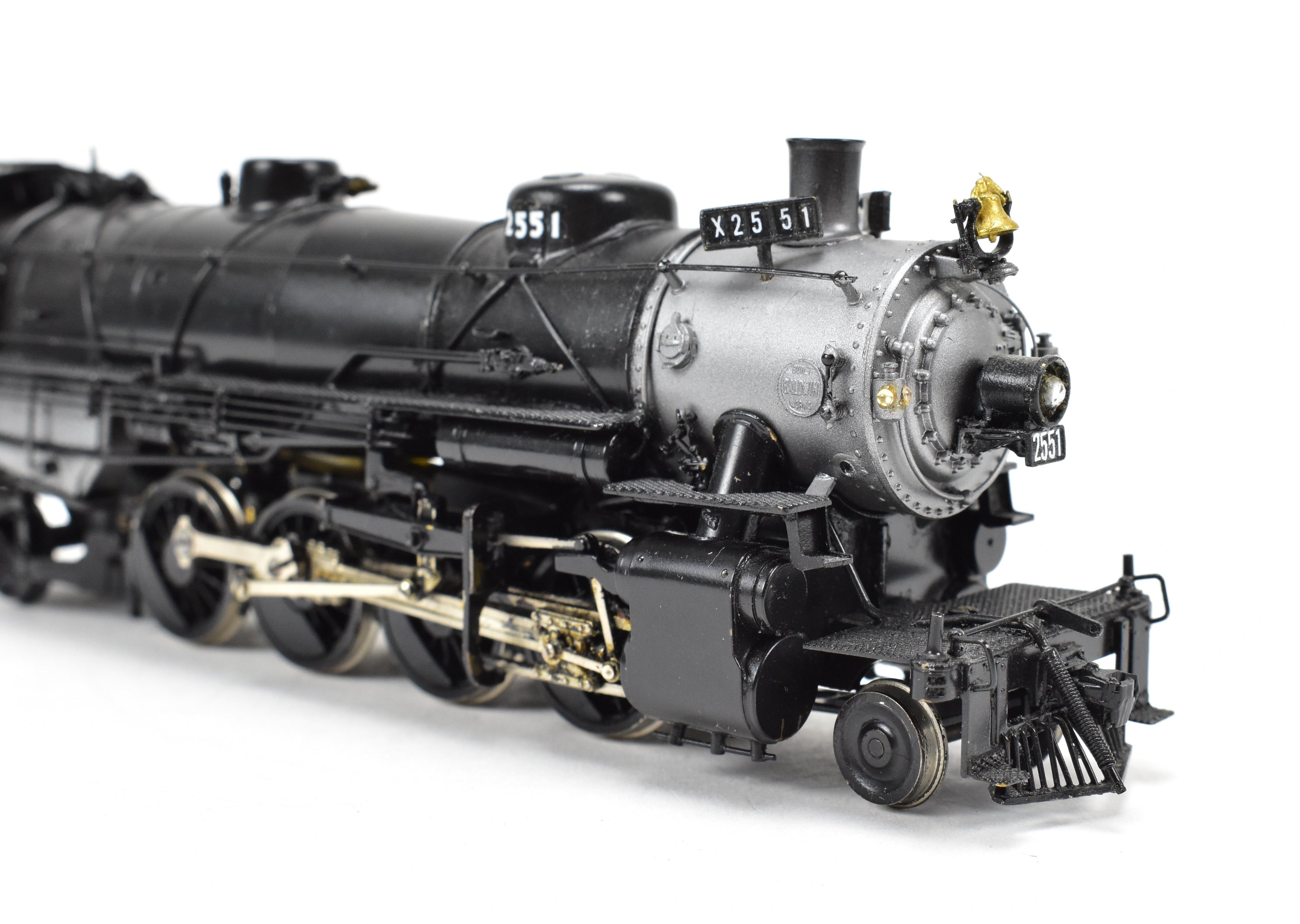 HO Scale Brass PFM - United Union Pacific USRA 2-8-2 #2551 with Can Motor Upgrade