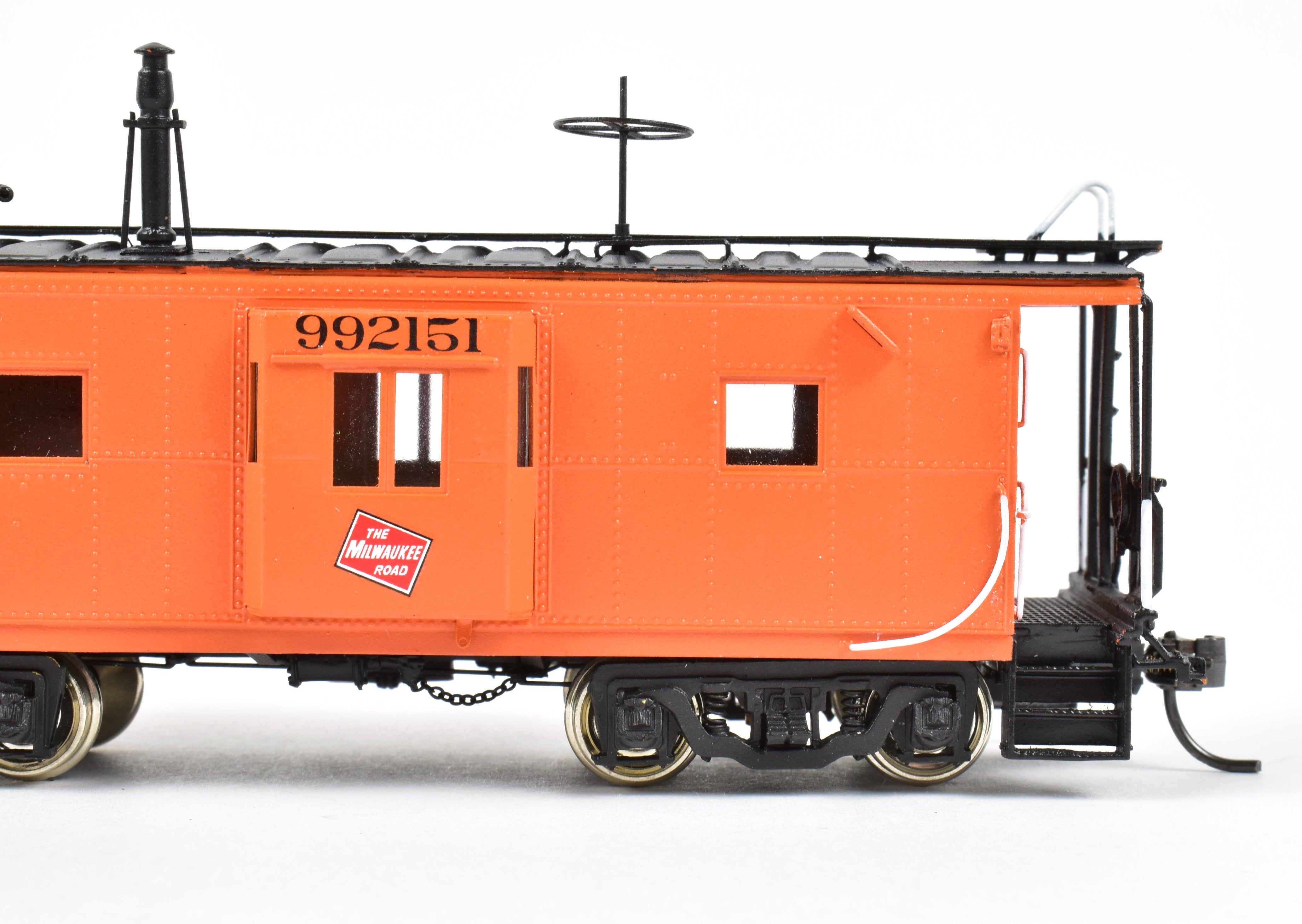HO Brass OMI - Overland Models MILW Riveted Bay Window Caboose No. 992151