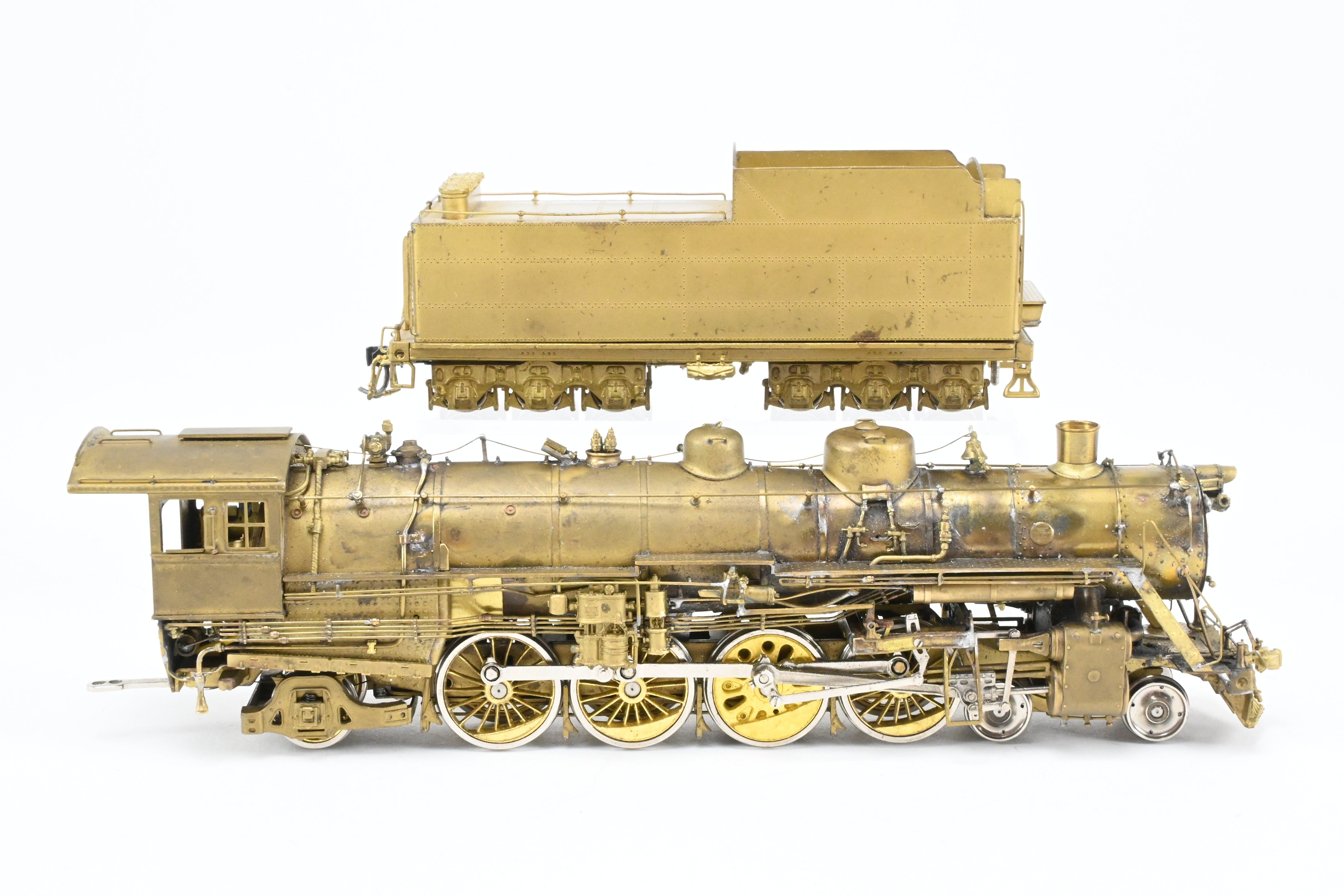 HO Scale Brass Model Train - Overland Models CB&Q - Burlington Route B-1A 4-8-2 Custom Modified by Joe G. Collias